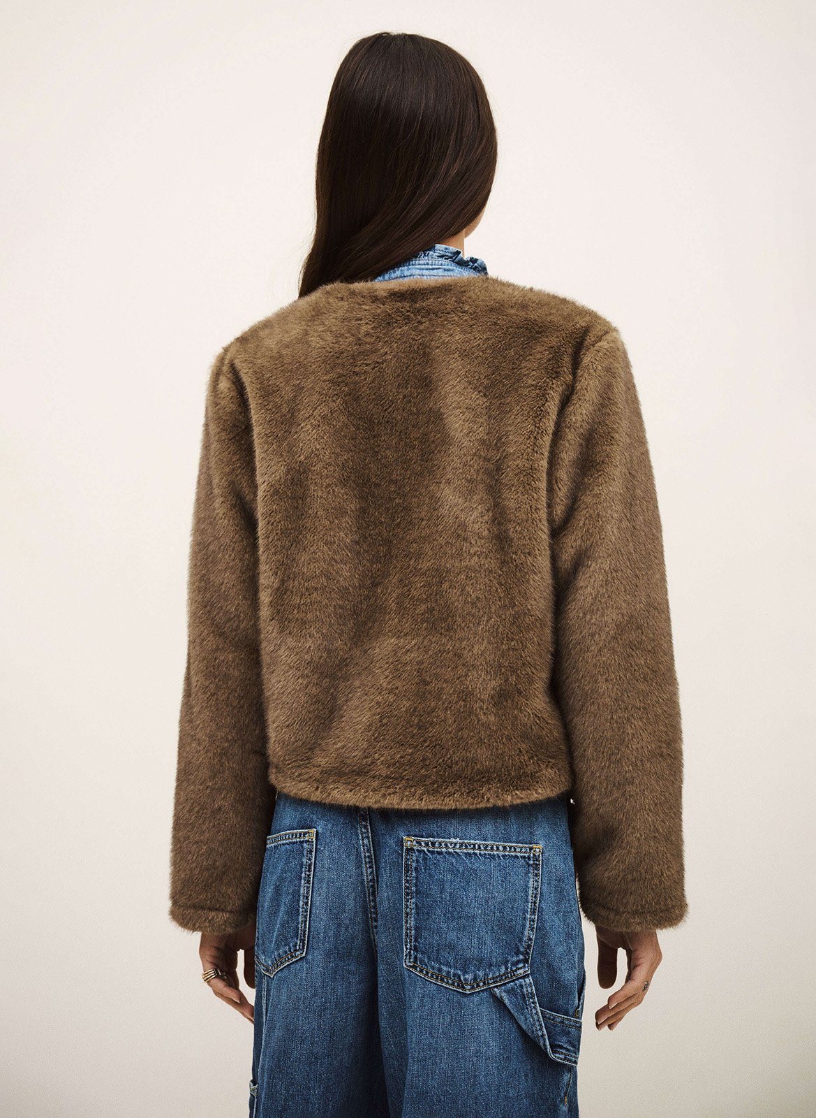 Round-neck coat BA&SH Brown
