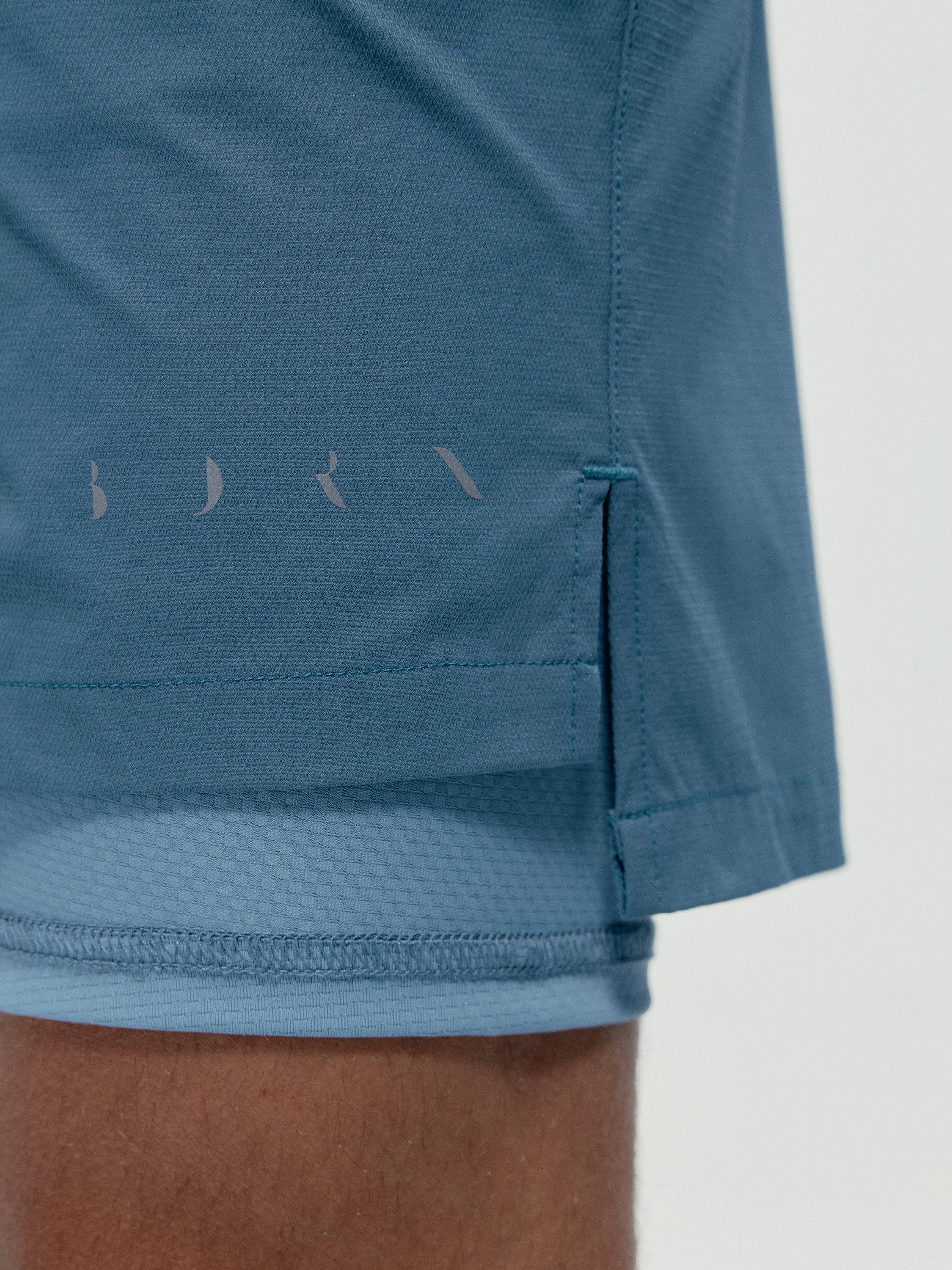 Short men's sports training running NATRON 2.0 BORN Blue