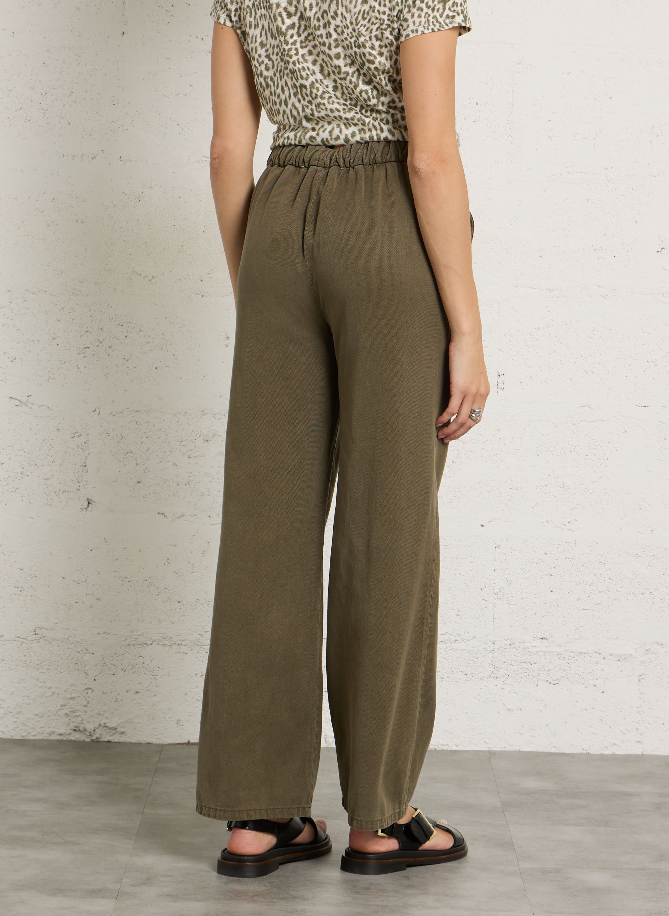 Pantalon droit taille haute SUD EXPRESS Vert