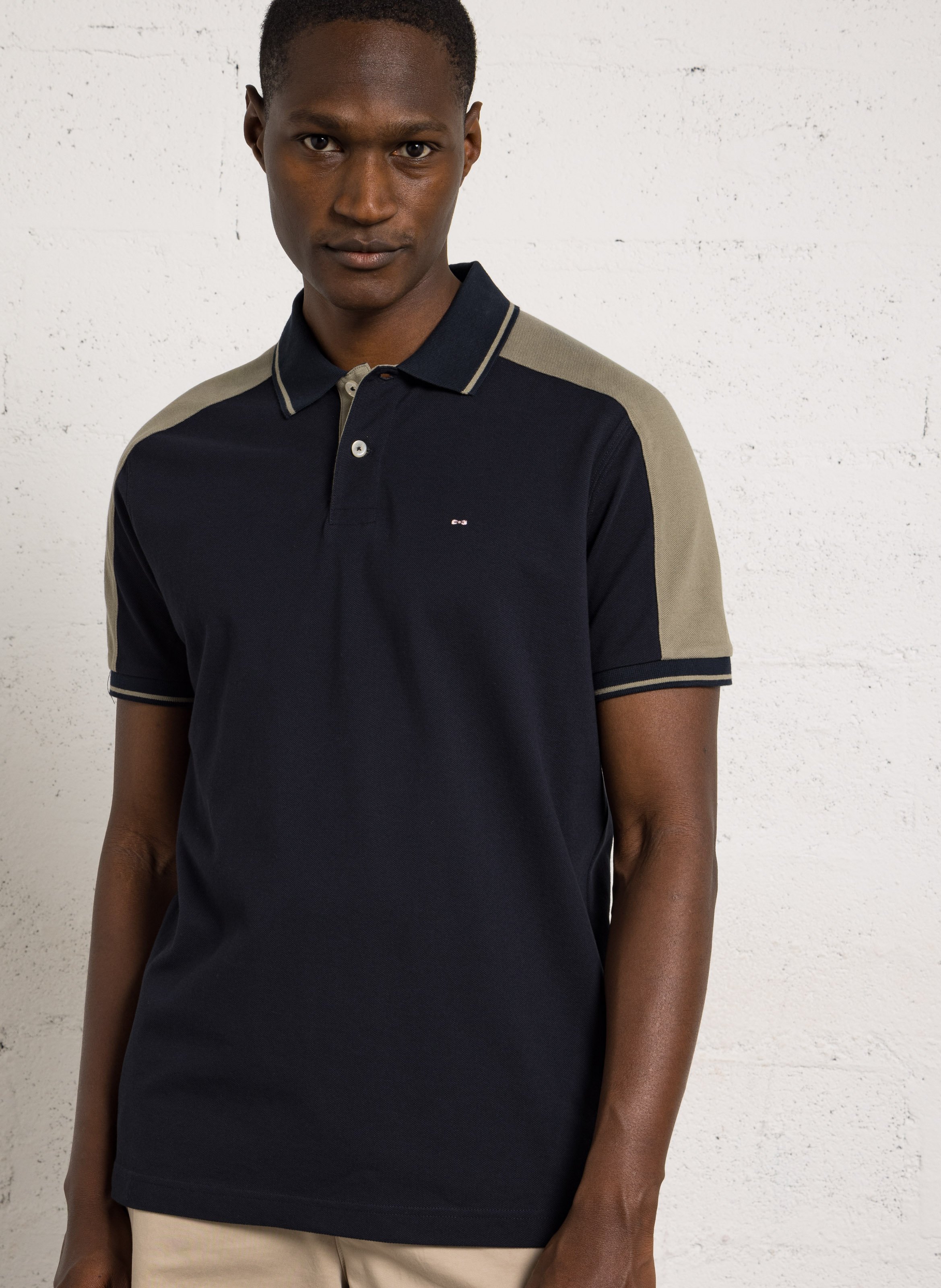 Polo droit en coton EDEN PARK Beige