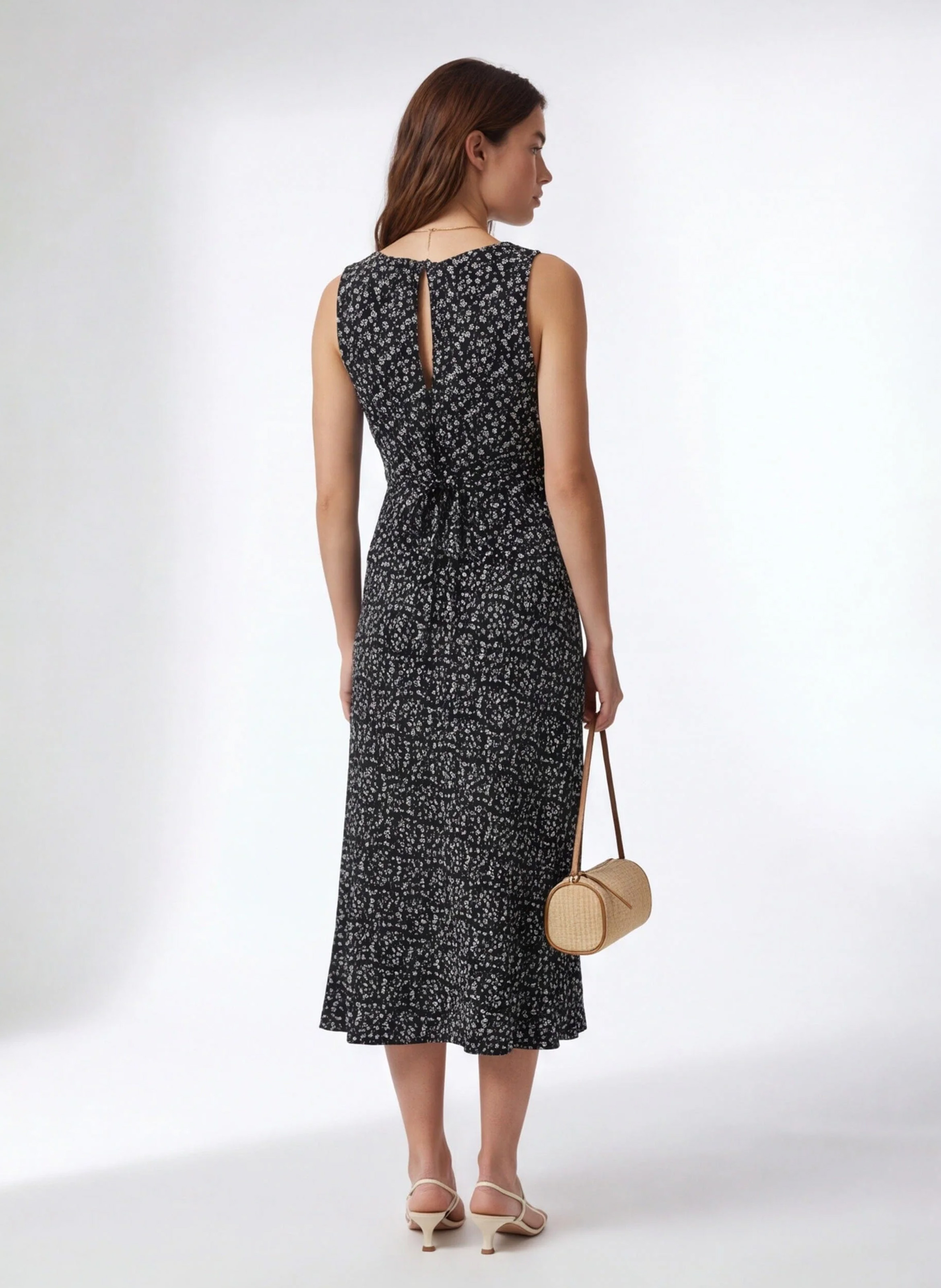 Top mit Blumendruck und V-Ausschnitt KOOKAI Schwarz