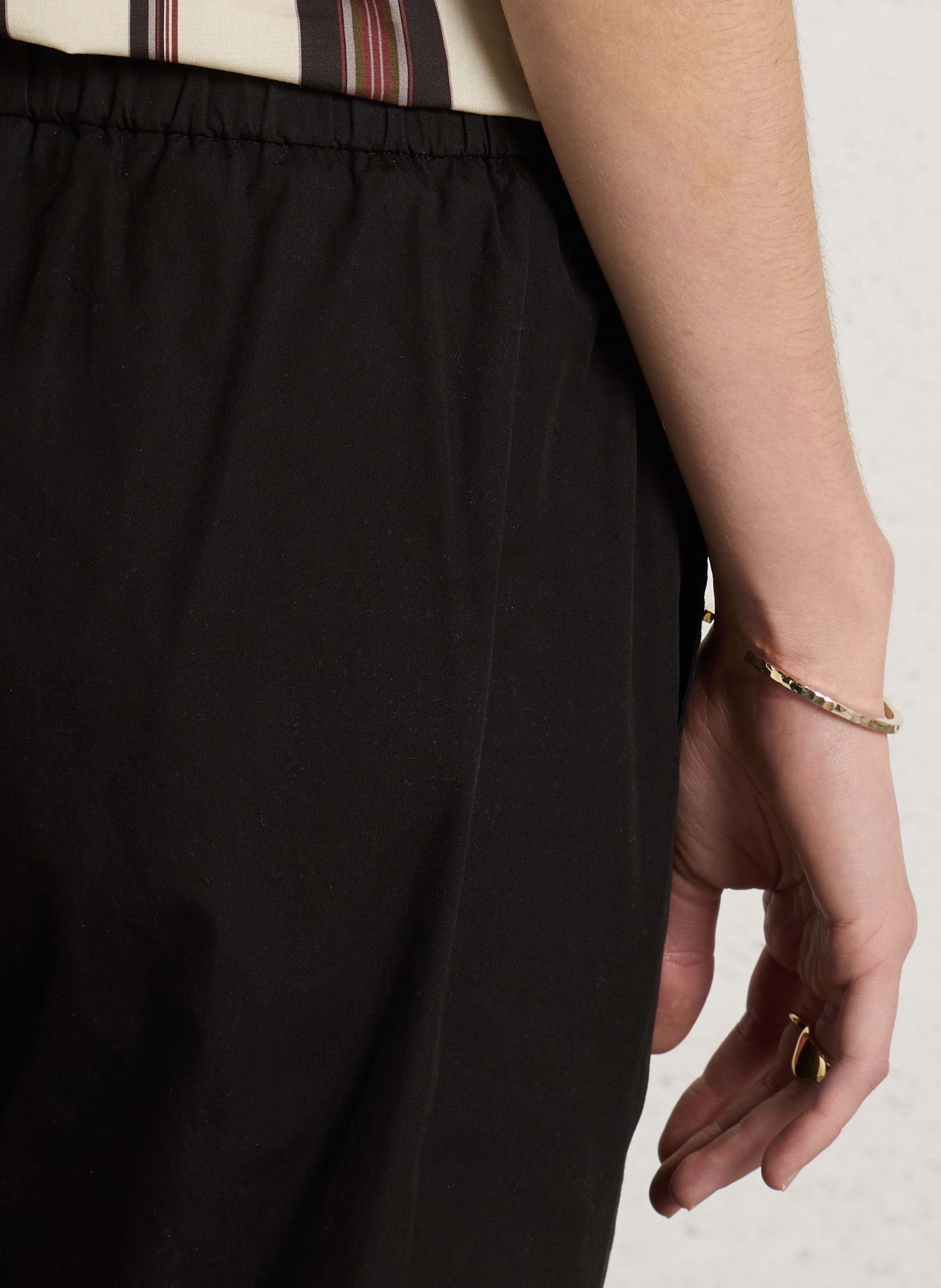 Pantalon slim en coton DIEGA Noir