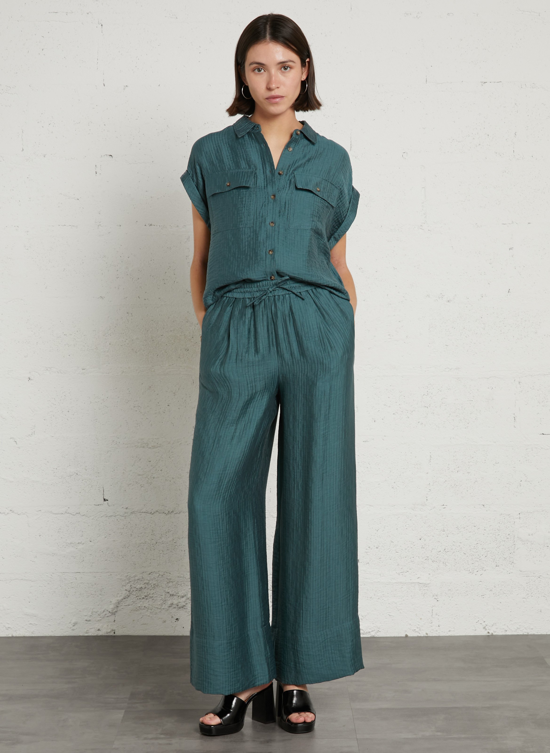 Wide-leg pants MAISON 123 Blue