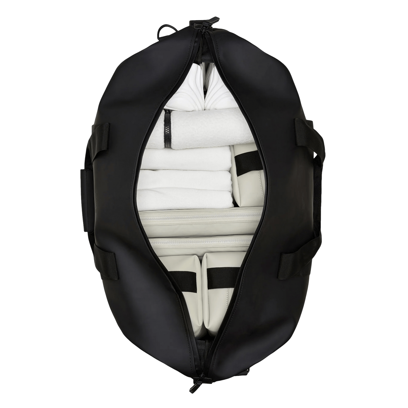 Einfarbige Reisetasche mit Reißverschluss RAINS Blau