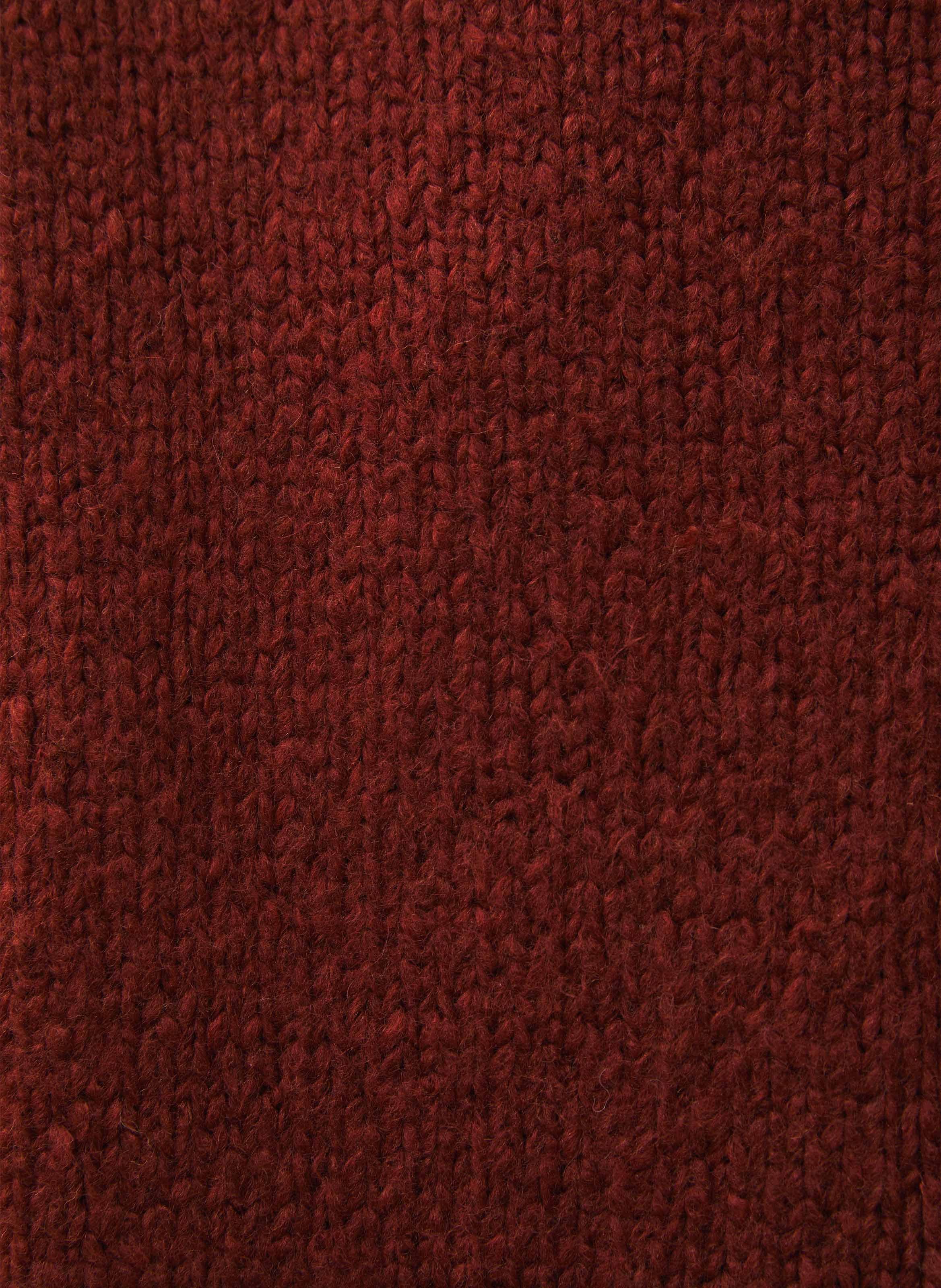 High-neck wool-blend sweater HUMILITY Orange