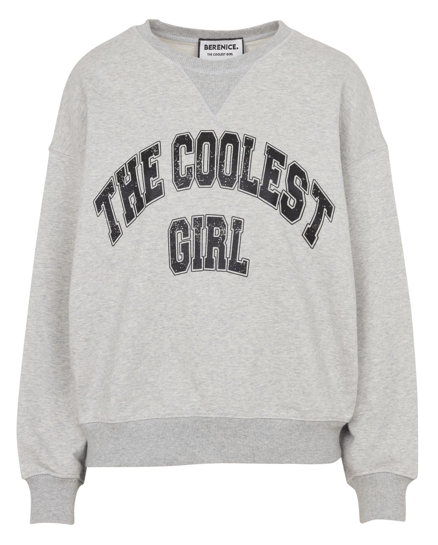 Katoenen bedrukte sweater BERENICE Grijs