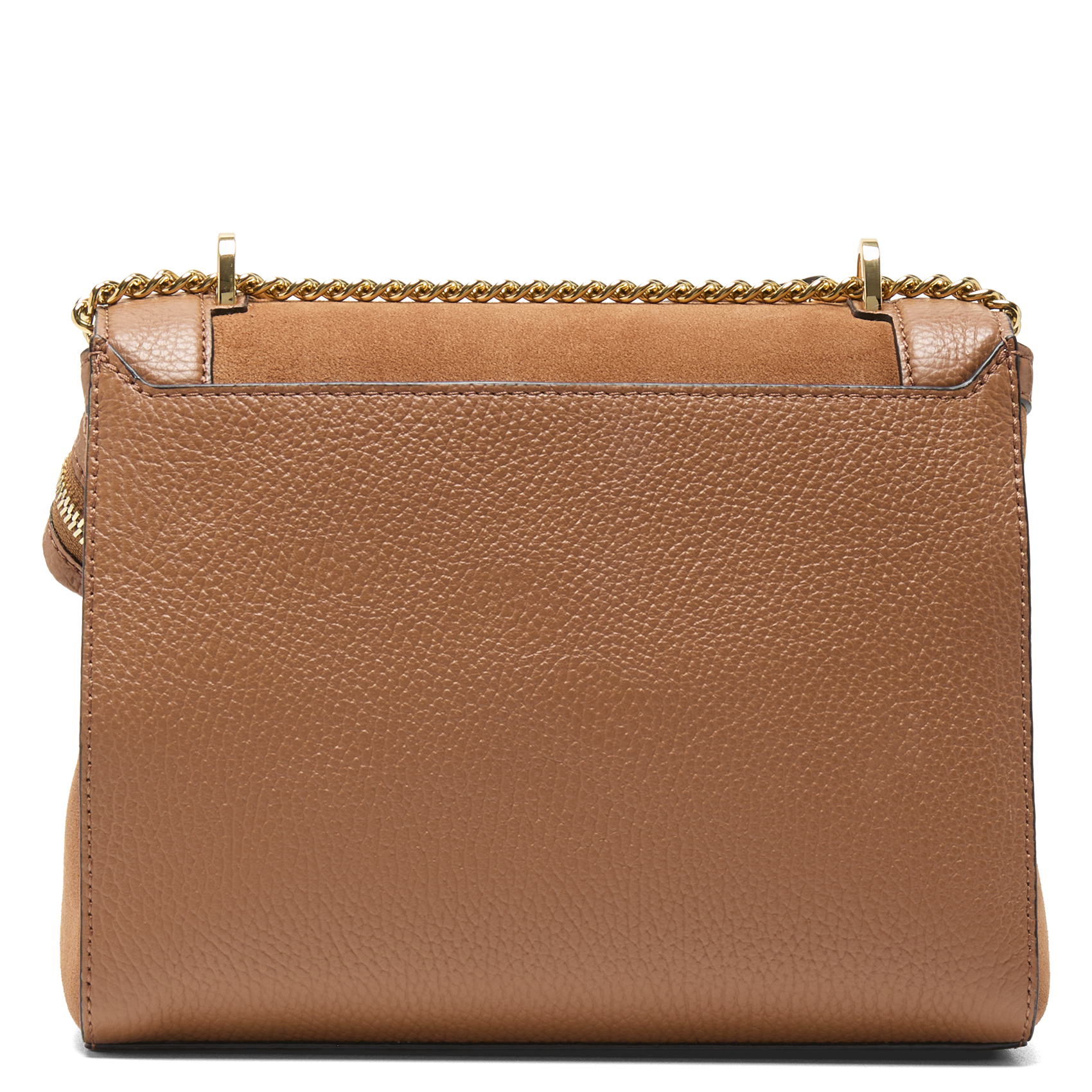 Leather flap shoulder bag LANCEL Beige