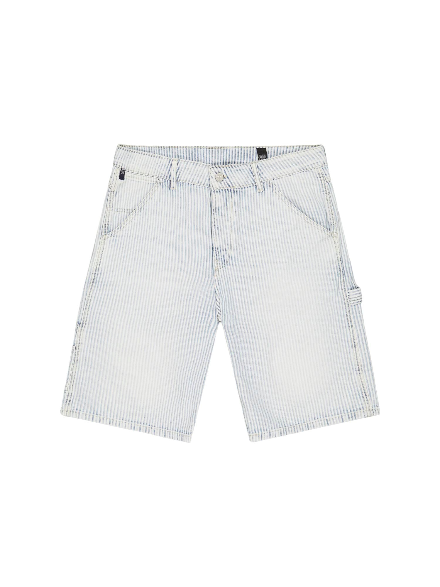 Buttoned denim Bermuda shorts LE TEMPS DES CERISES White