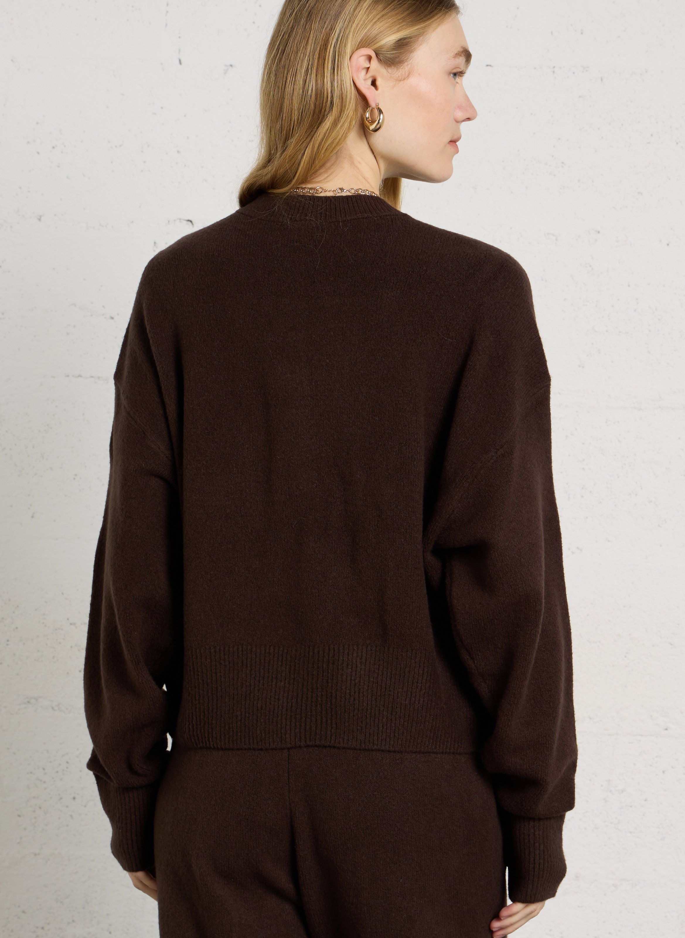Oversize Rundhalsausschnitt Weste ADIDAS Braun