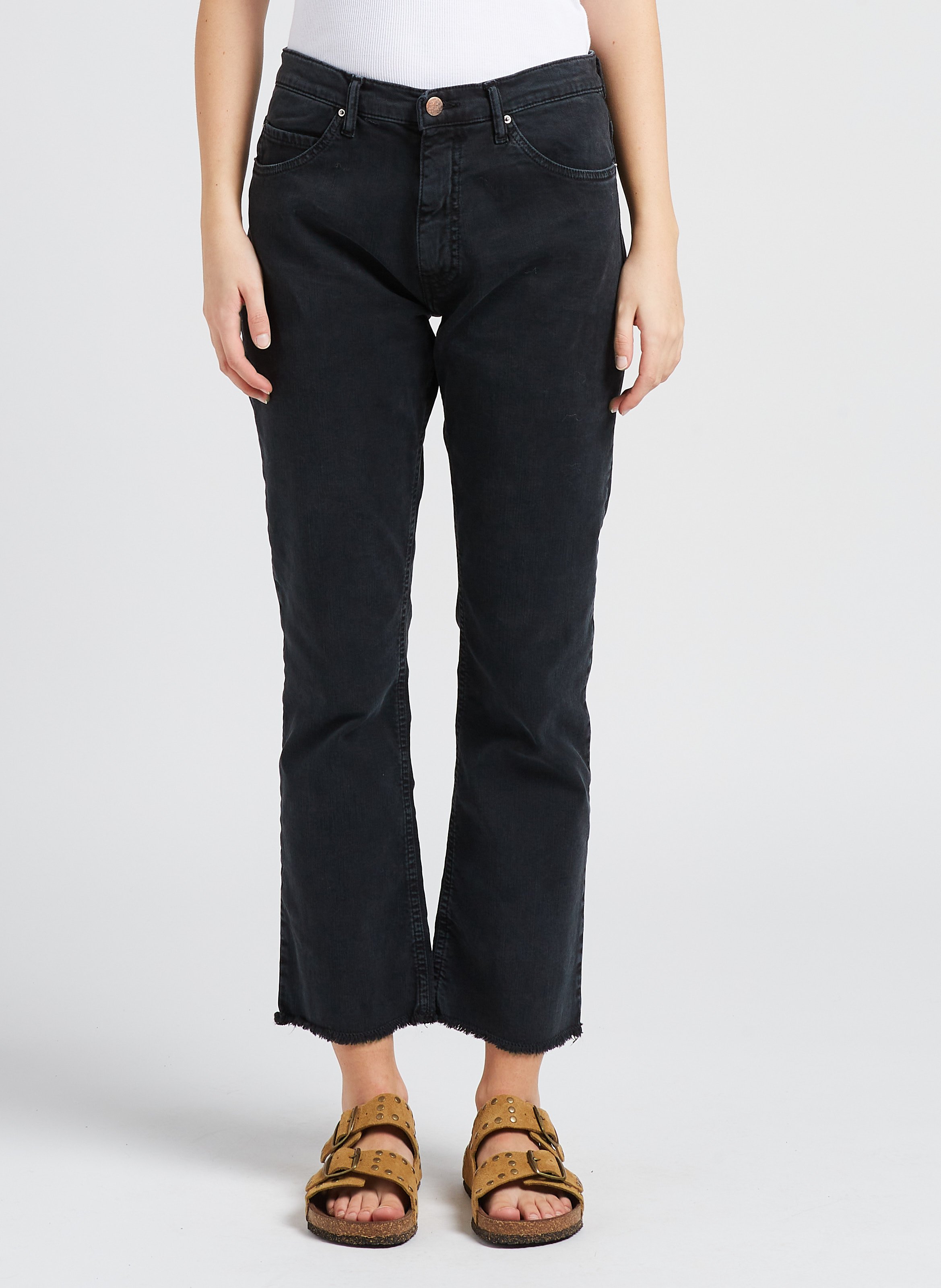 Jean flare en coton mélangé ACQUAVERDE