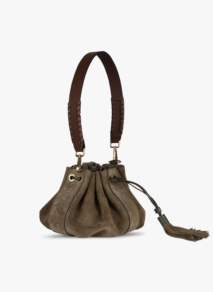 Sac bourse en shop daim