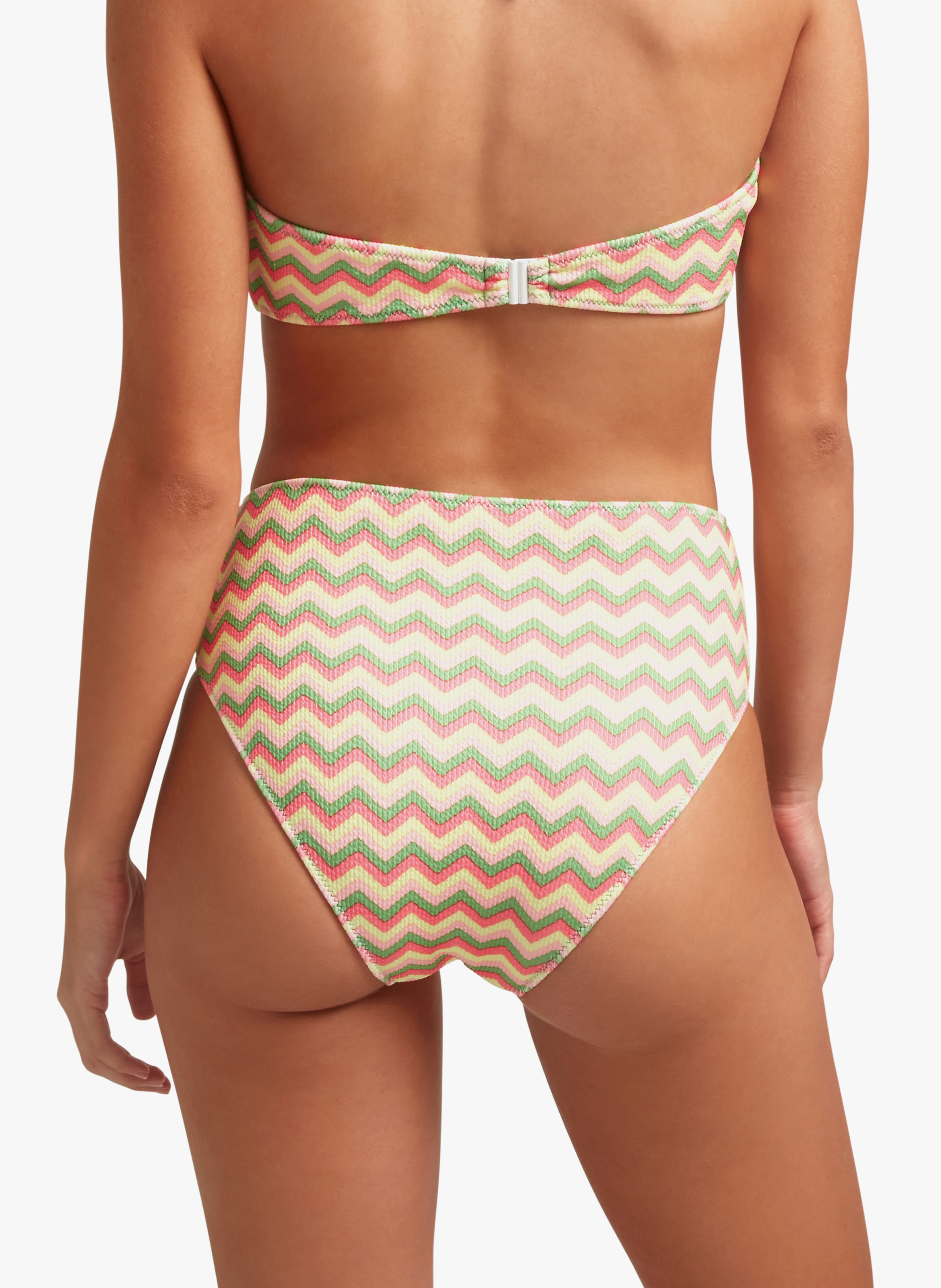 Printed high-waisted bikini bottoms ROBIN COLLECTION Multicolored