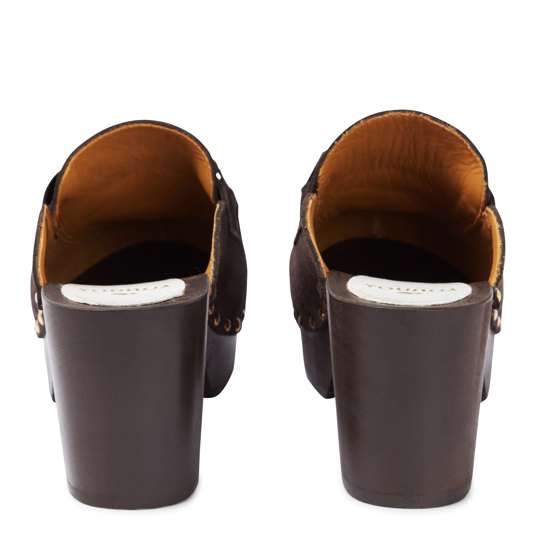 Sabots mocassins en cuir velours  SABOTS YOUYOU Marron