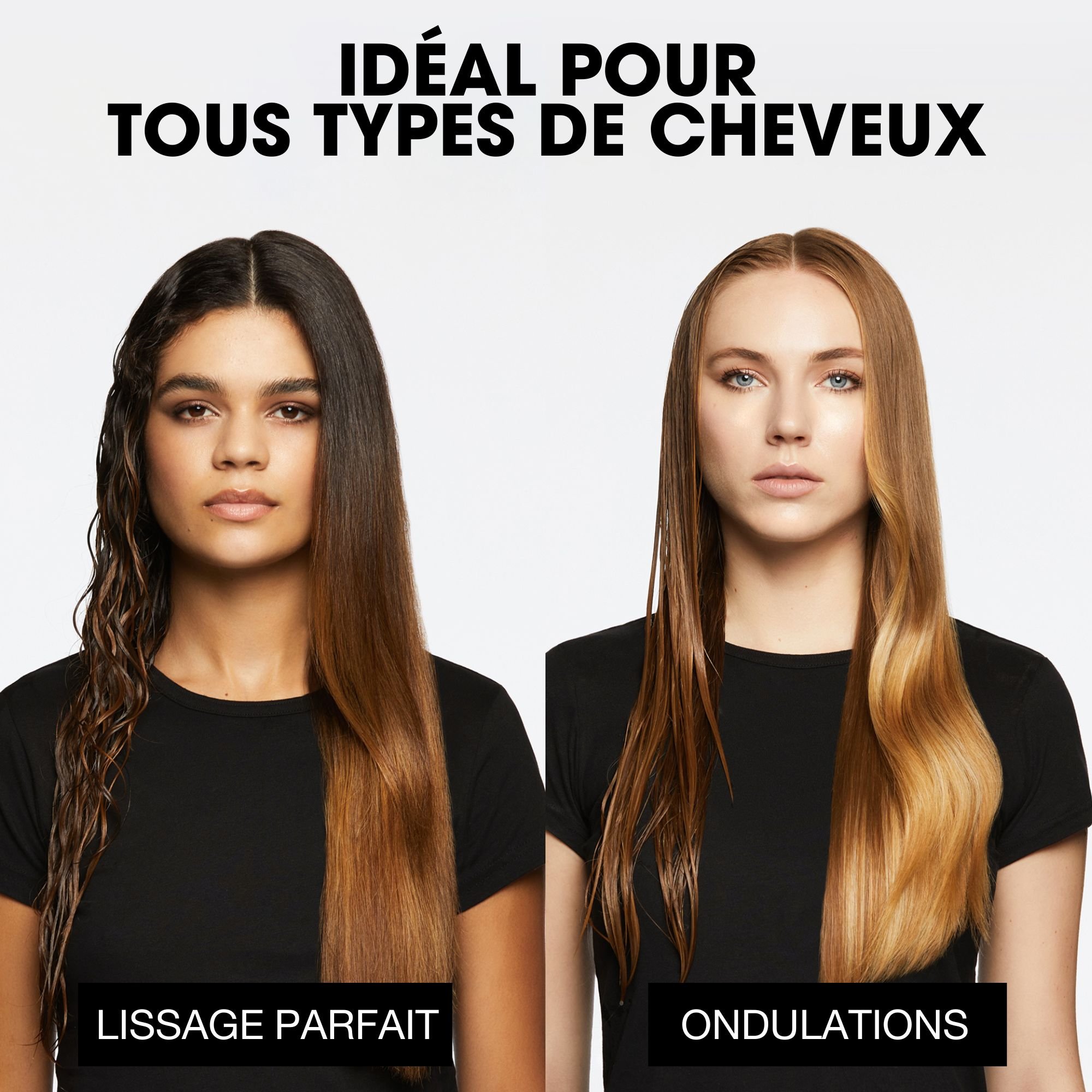 Duet Style 2-in-1 Flat Iron Hair Straightener/Hair Dryer - black GHD Noir