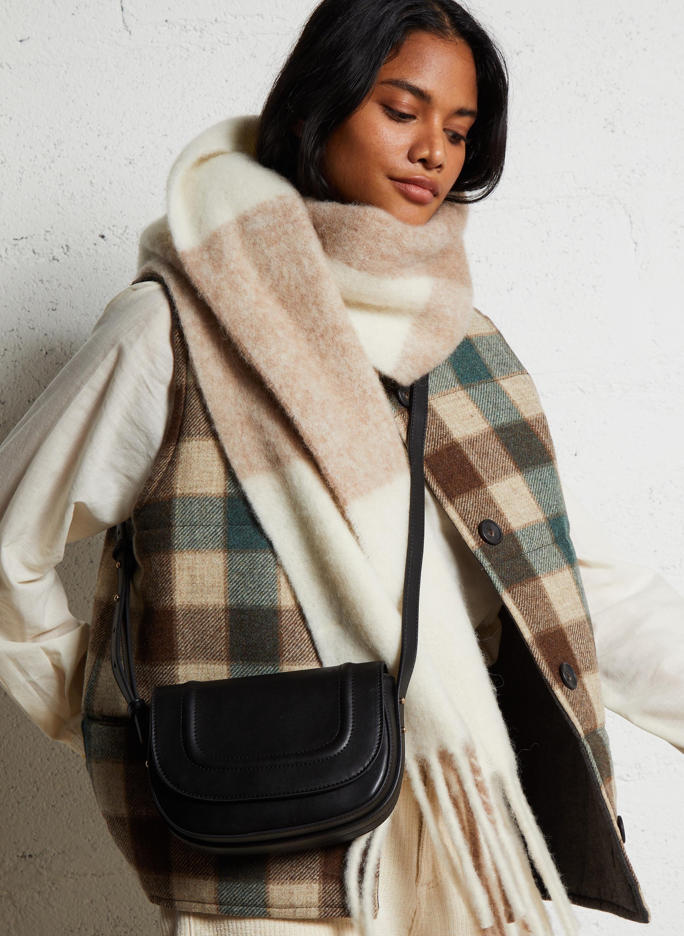 Sac bandoulière  AU PRINTEMPS PARIS Noir