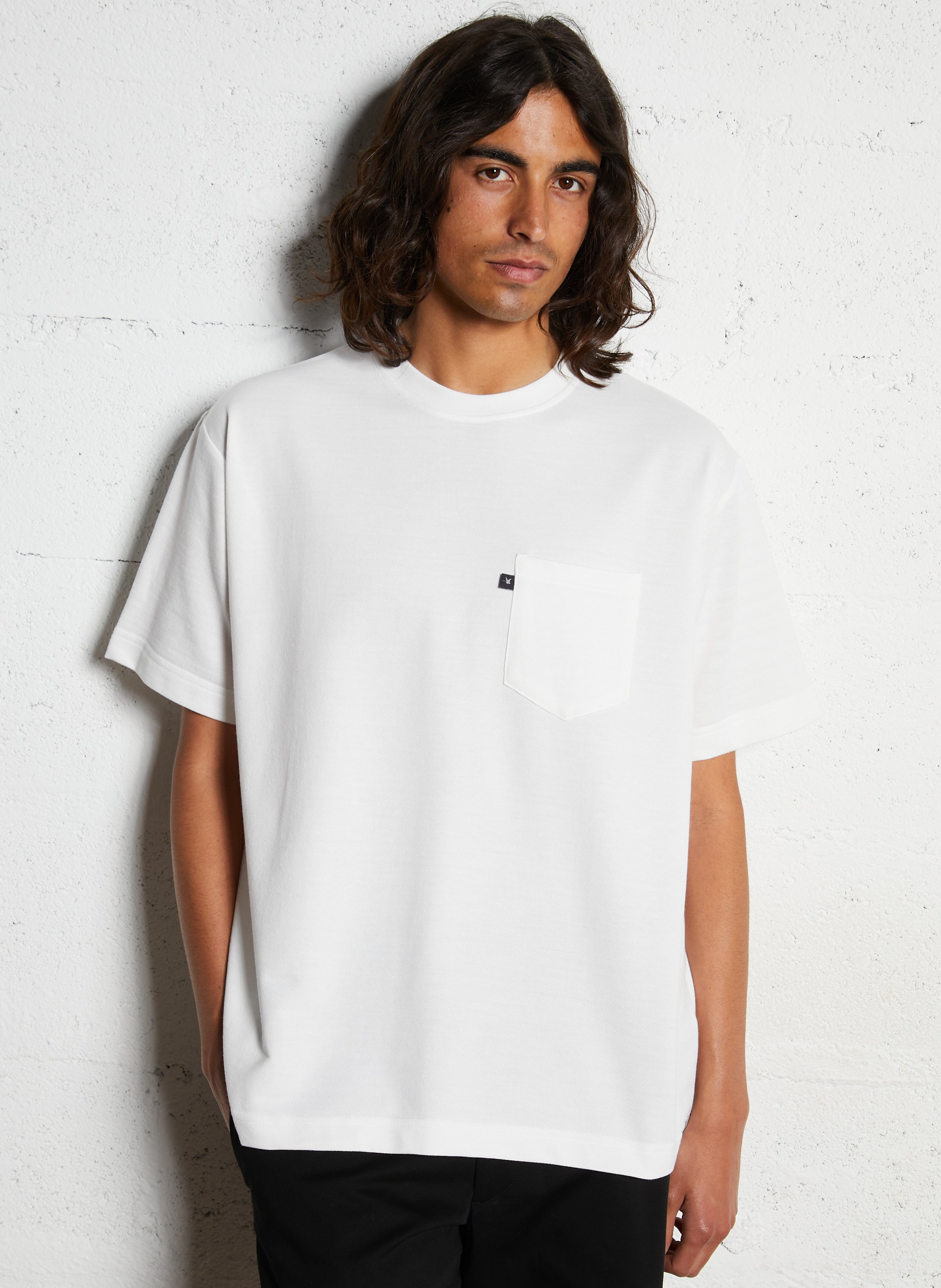 Tee-shirt droit uni à poche poitrine CHEVIGNON Blanc