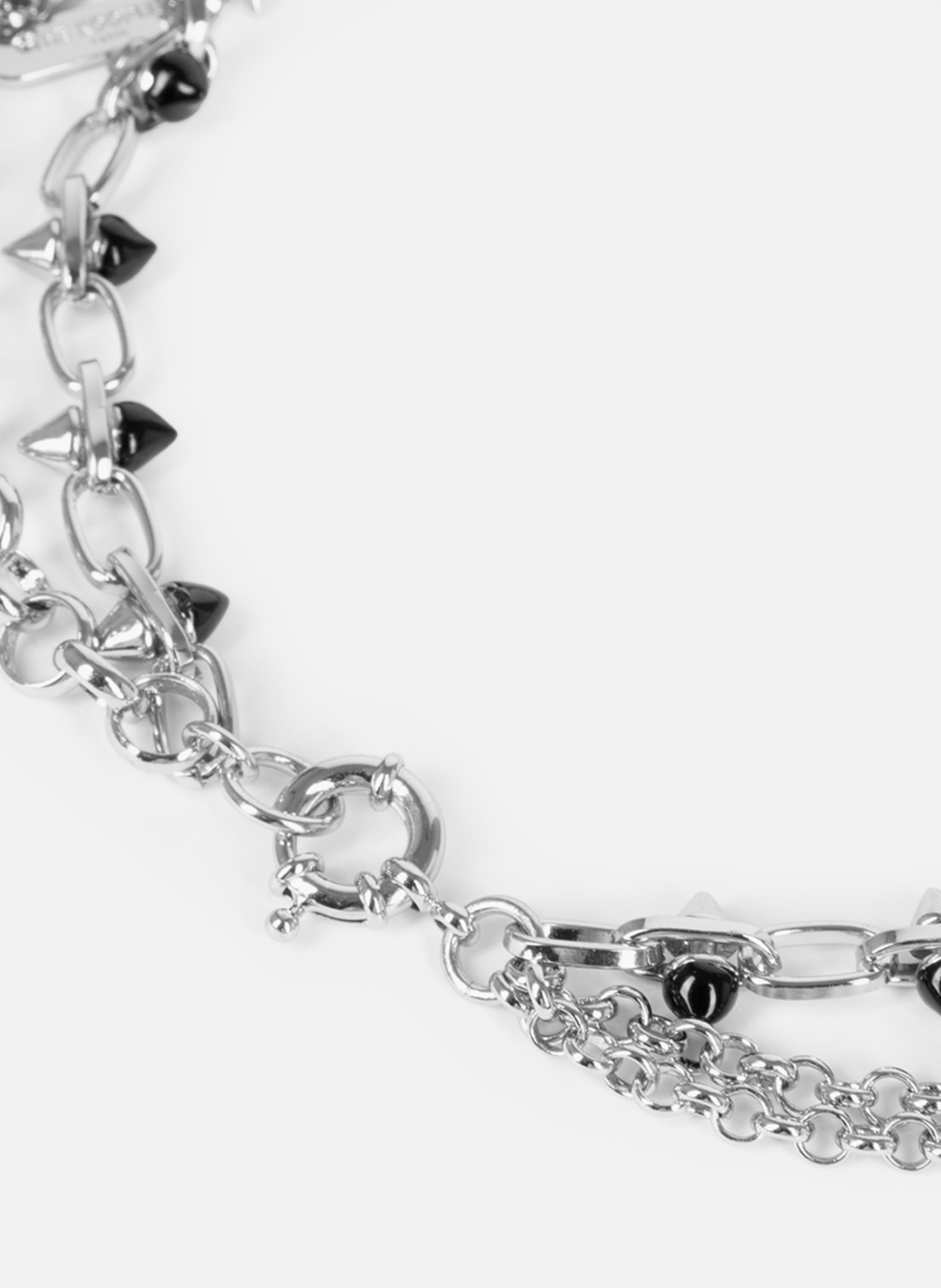 Double-row spiked necklace THE KOOPLES Grey