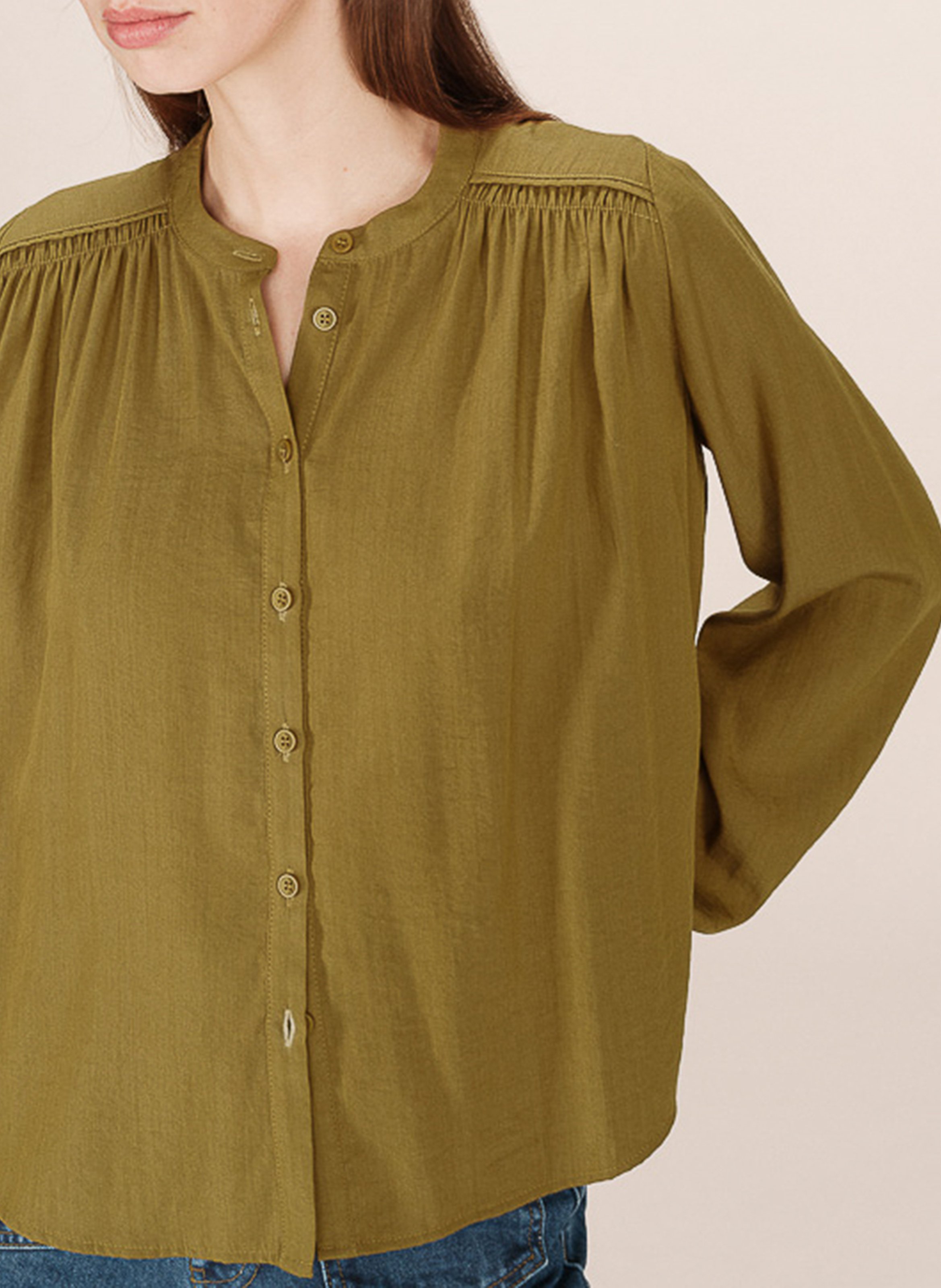 Blouse col rond GRACE ET MILA Vert