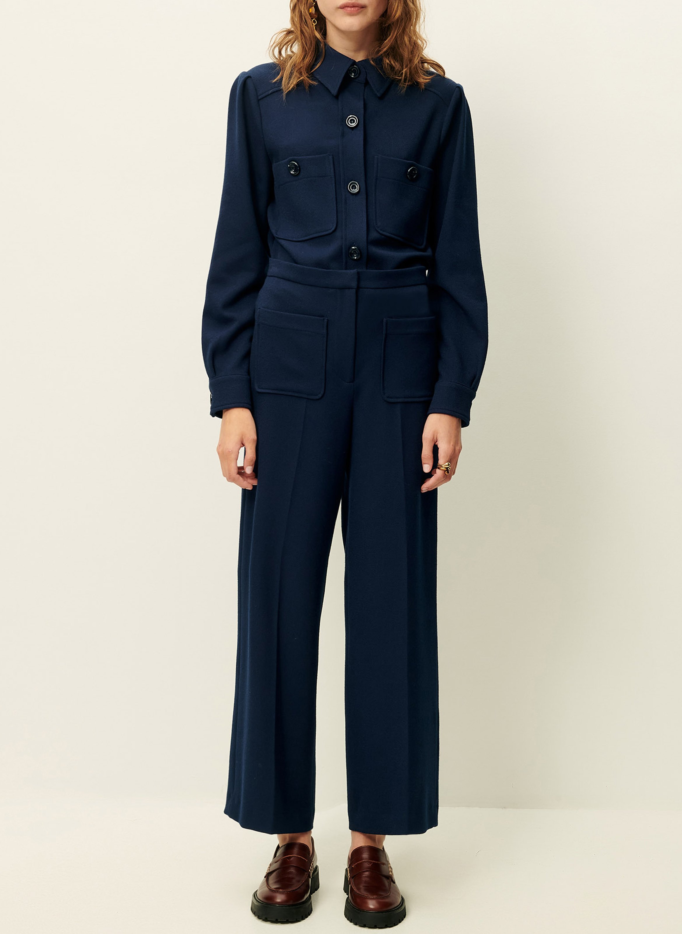 Chemise col classique droite SESSUN Bleu