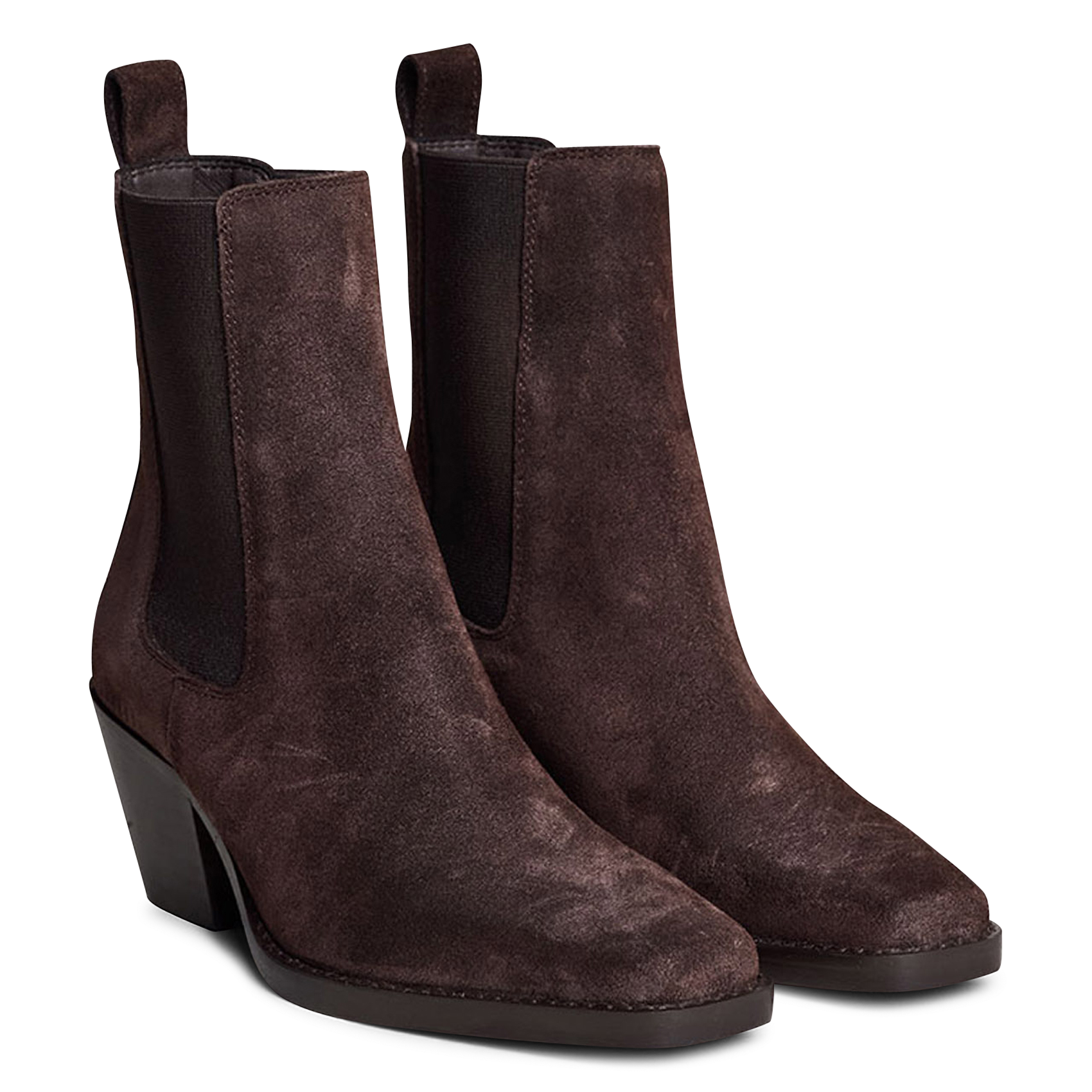 Suède enkellaarzen JONAK Brown