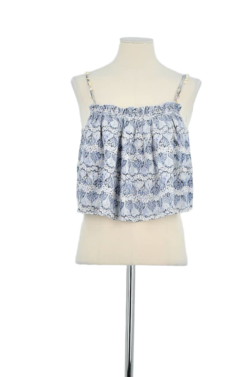 Azawood sleeveless top ANTIK BATIK - Seconde Main Blue