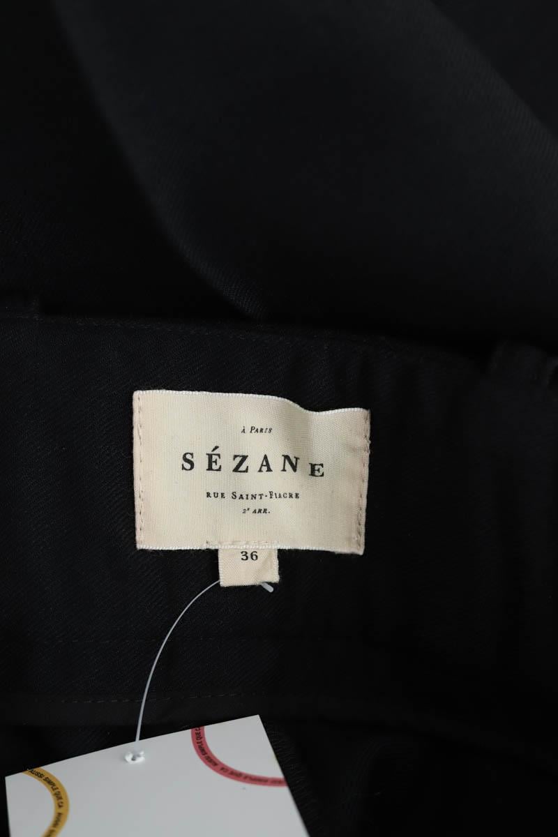 Wide trousers SEZANE - Seconde main Black