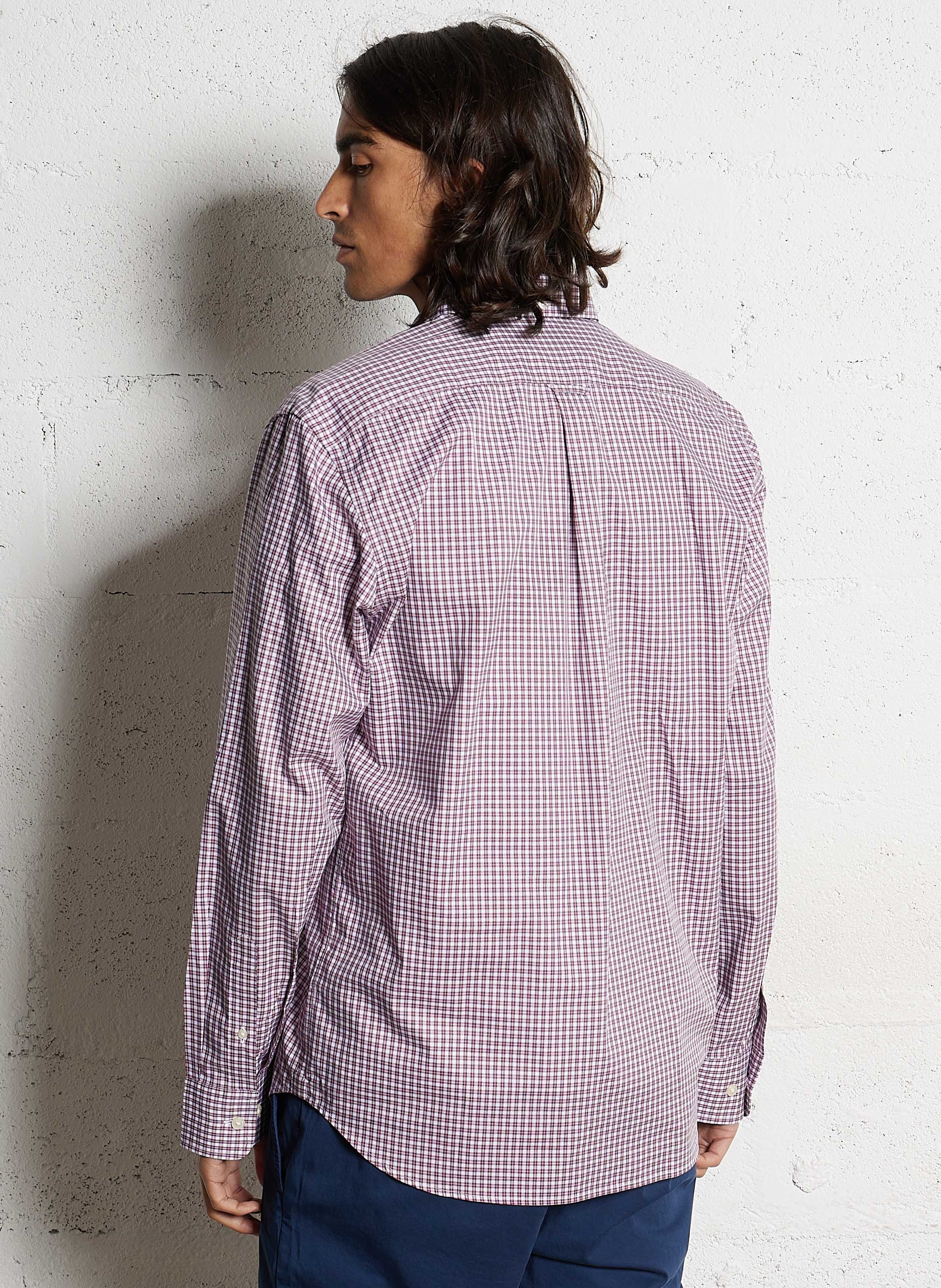 Chemise droite en coton FACONNABLE Violet
