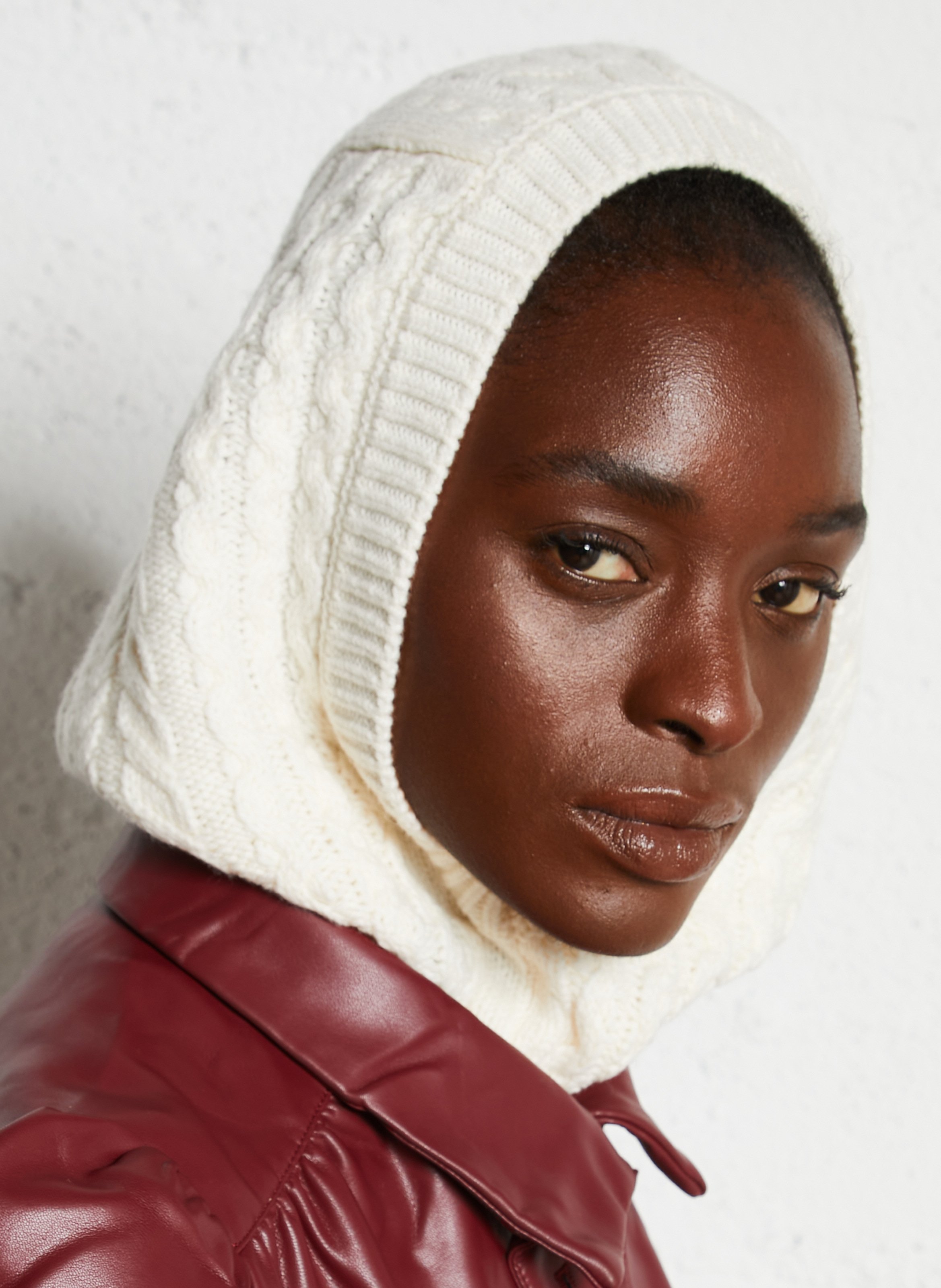 Cagoule en laine mélangée MAISON 123