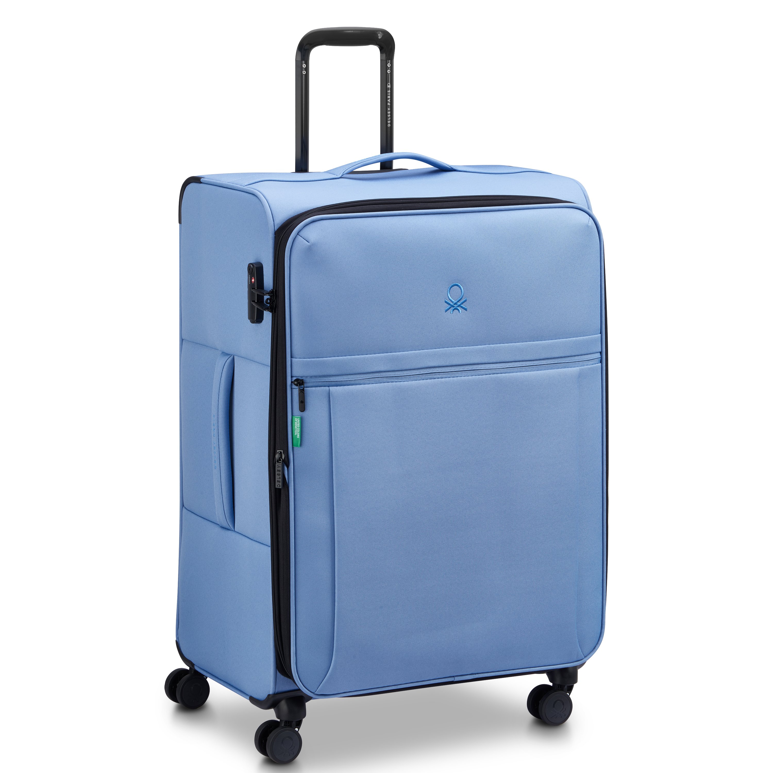Soft cabin suitcase DELSEY PARIS Blue