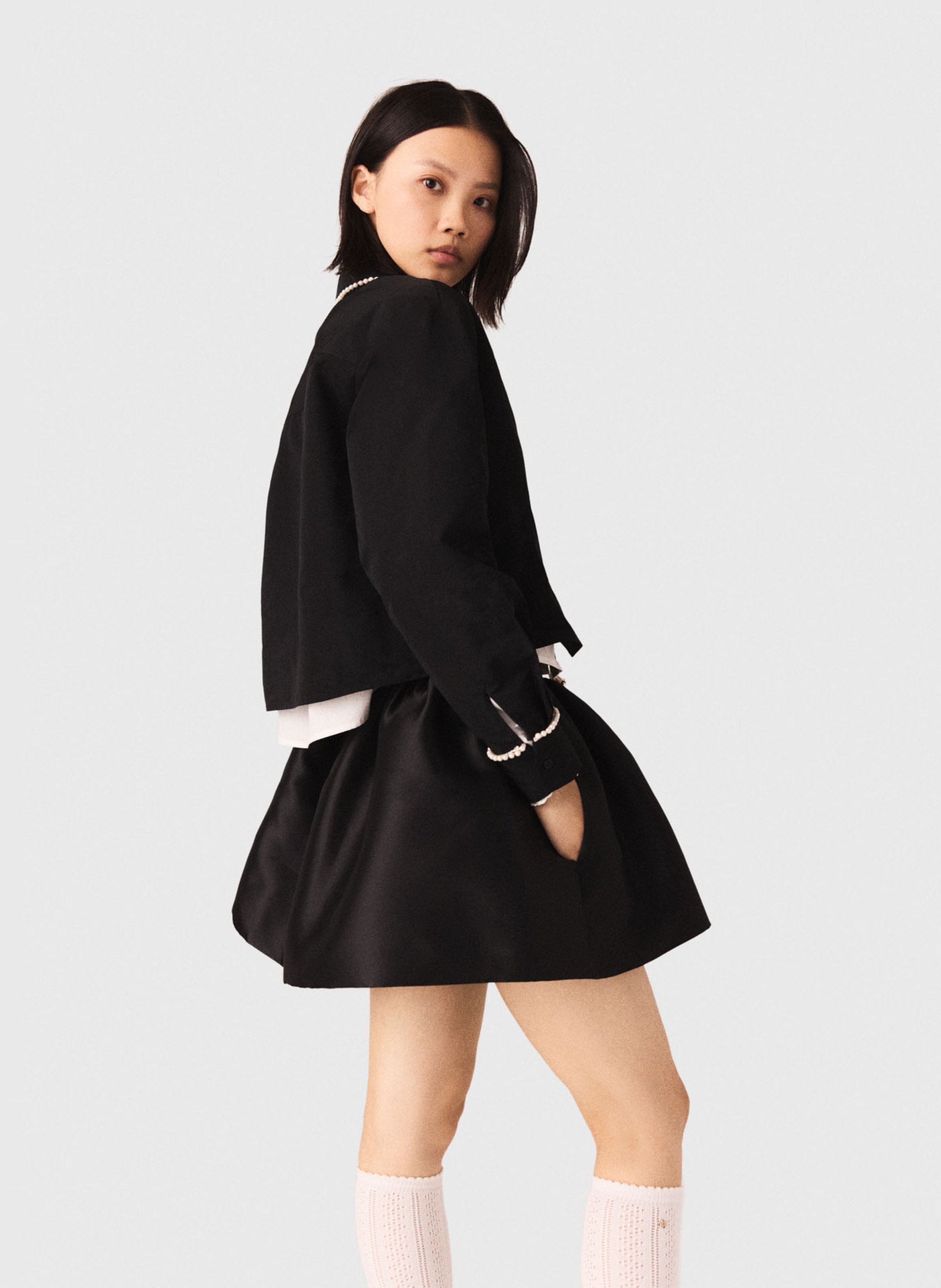 Chemise col classique MAJE Black