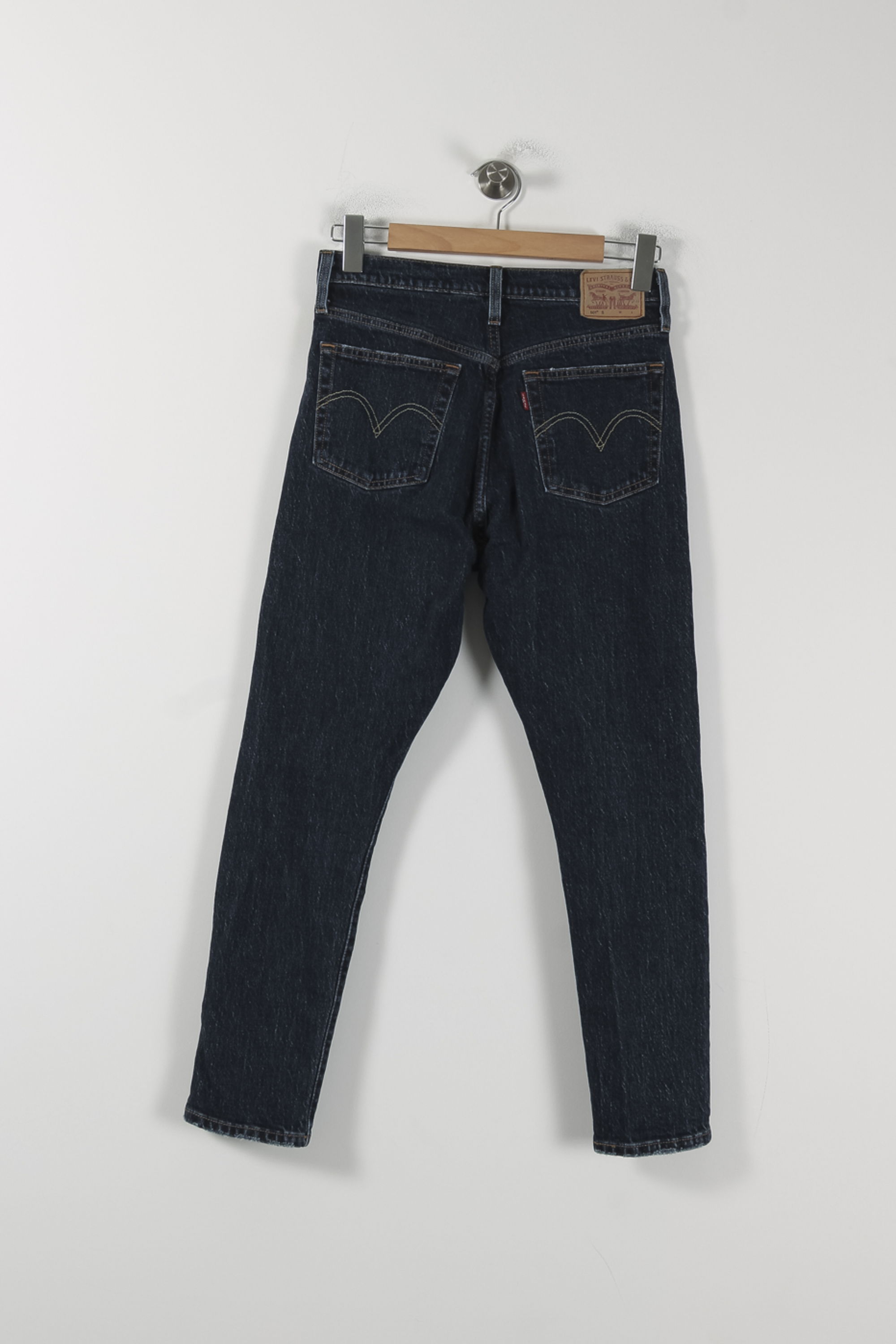 Cropped slim jeans with studs LEVI'S - Seconde main Blue