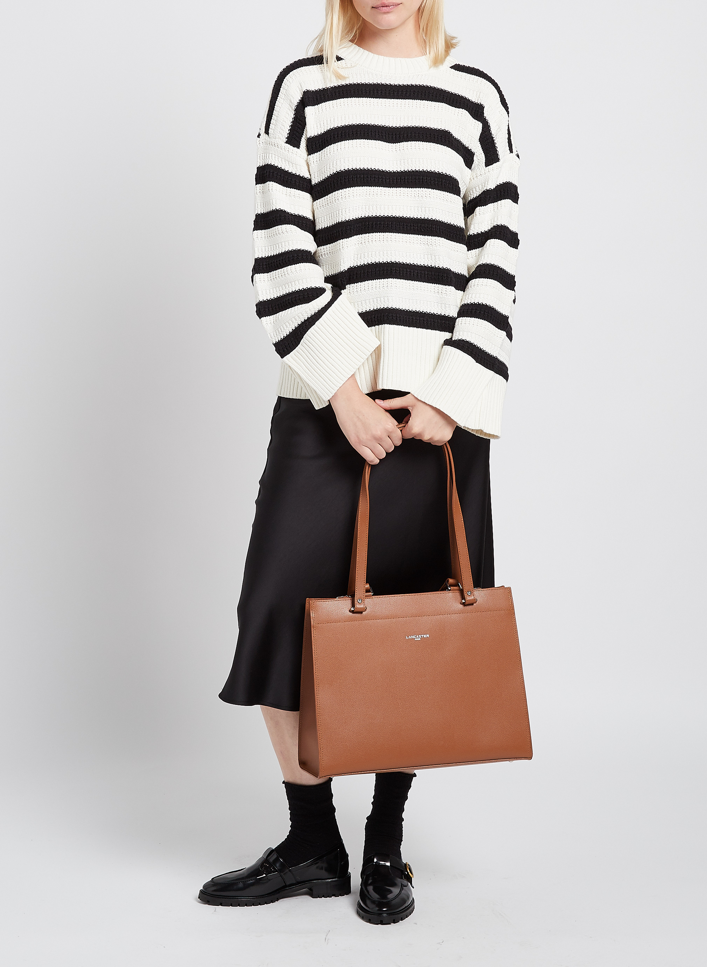 Großer Ledershopper LANCASTER PARIS Braun