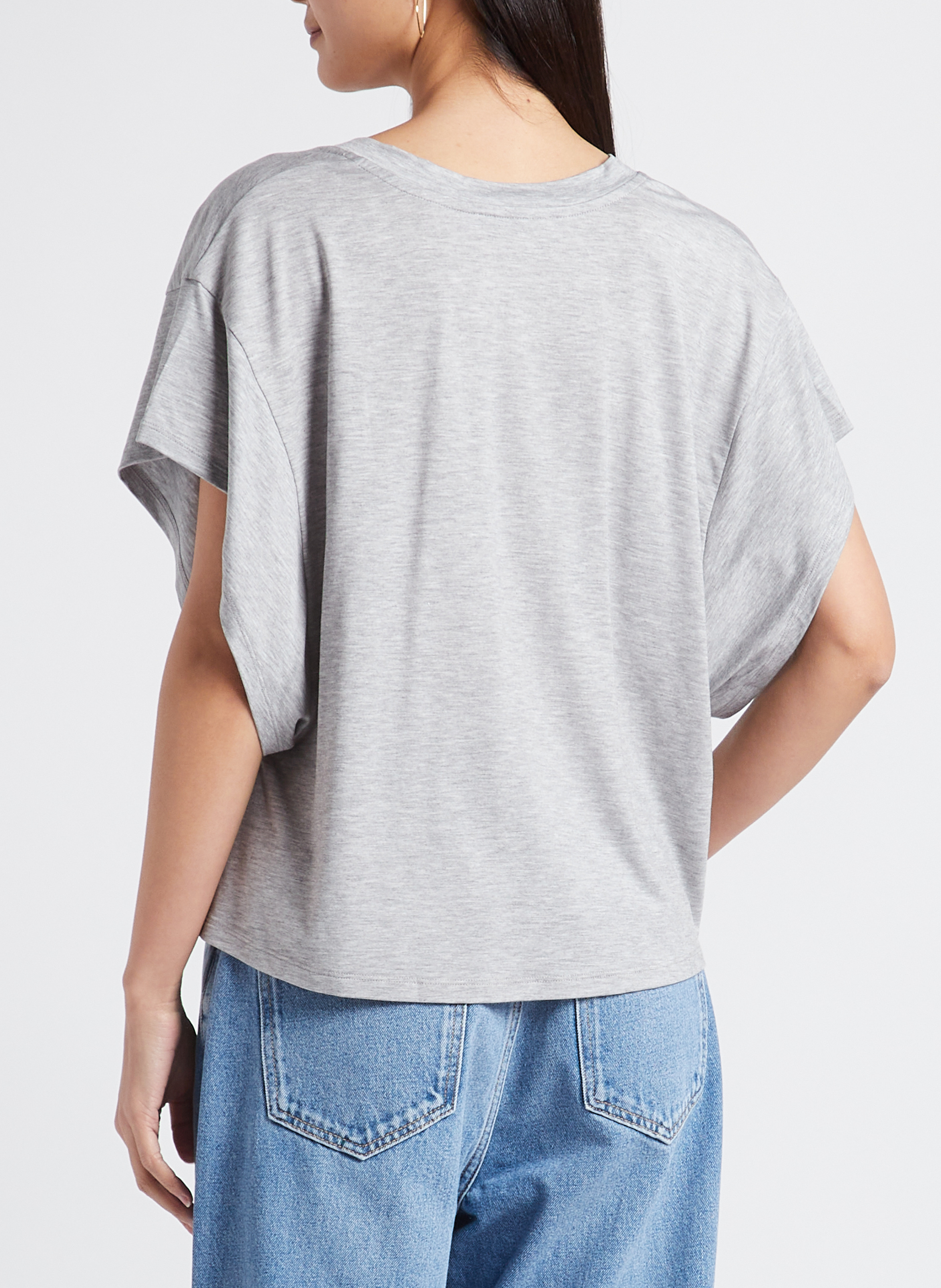 Tee-shirt ample col V  IRO Gris