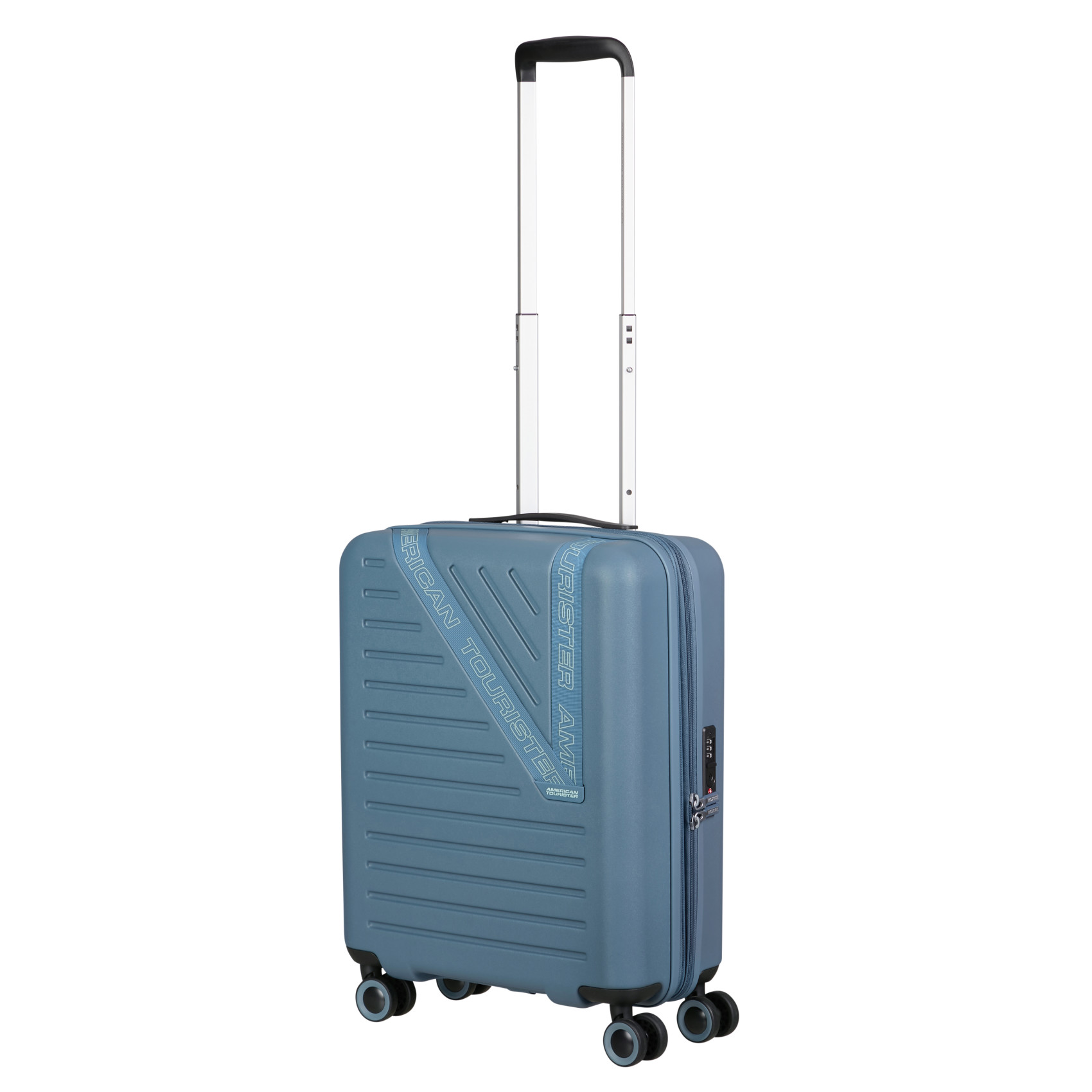 Dynabelt 4-wheel carry-on suitcase size S AMERICAN TOURISTER Blue
