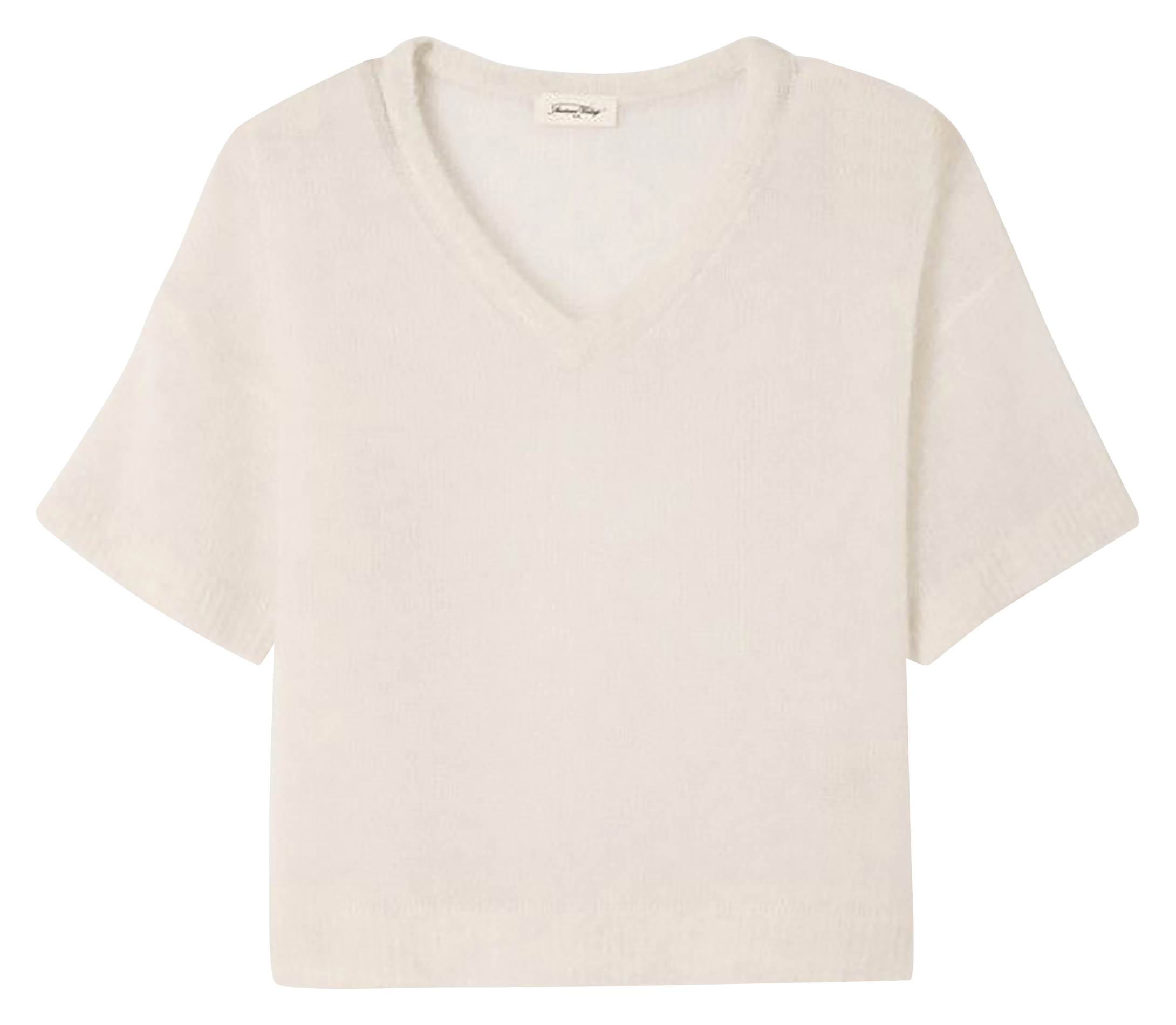 V-neck straight-cut sweater AMERICAN VINTAGE Grey