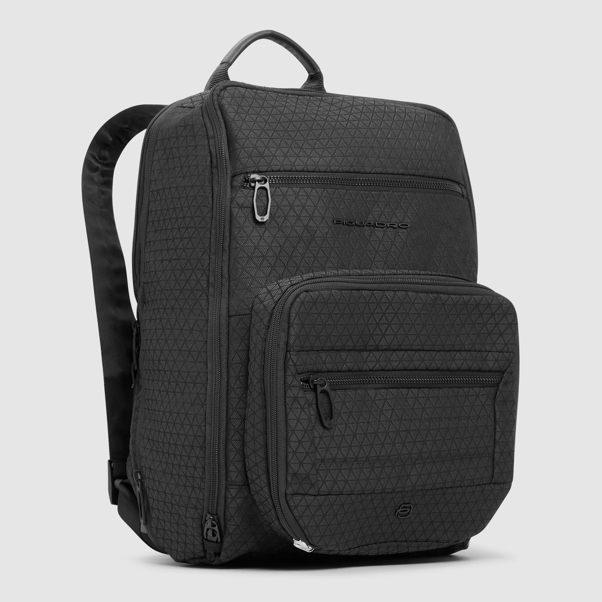 Foldable Travel Backpack for 15.6" Laptop PIQUADRO Black