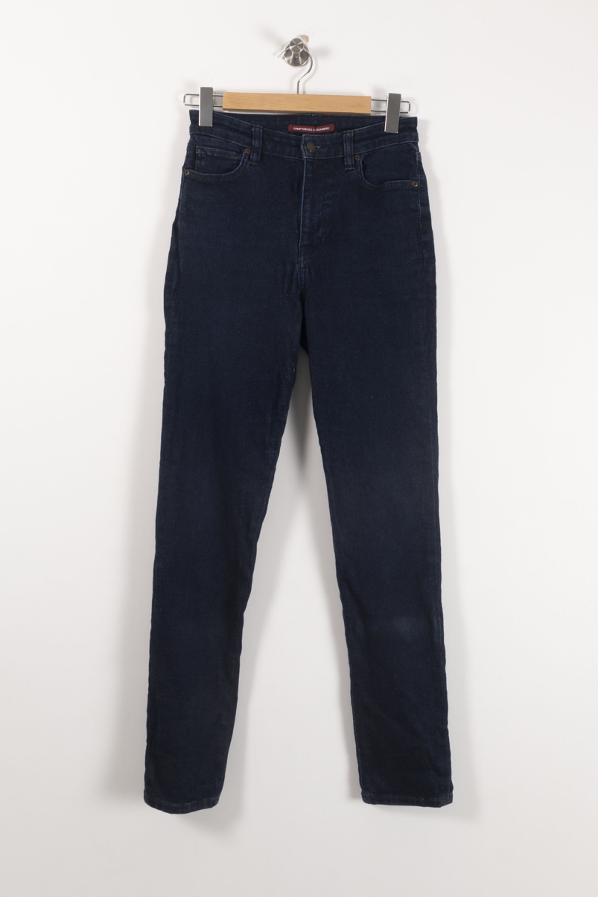 Cropped slim jeans with studs COMPTOIR DES COTONNIERS - Seconde main Blue