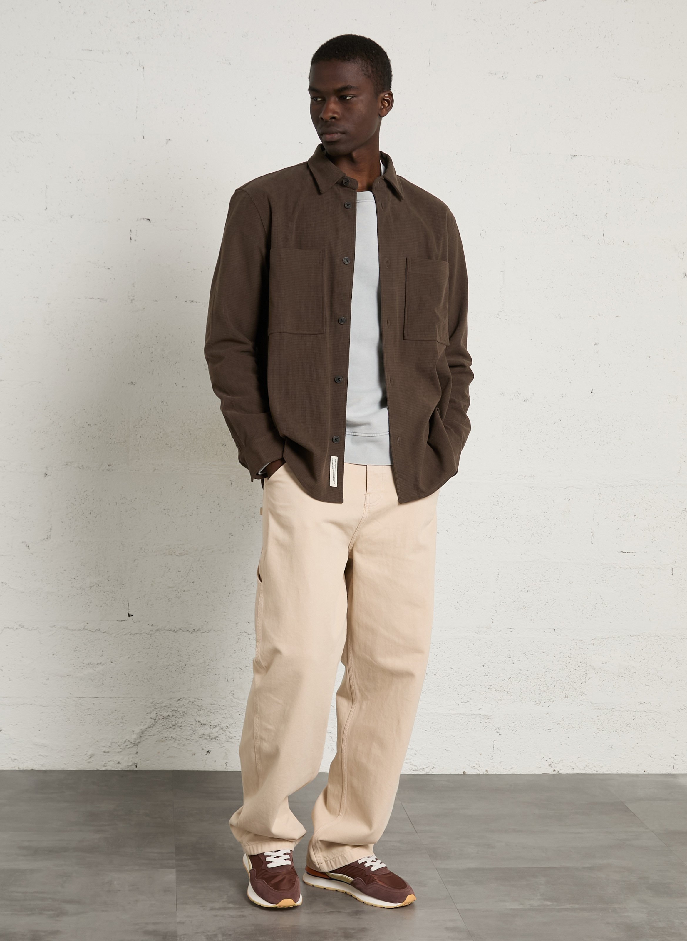 Surchemise col classique  MINIMUM Marron