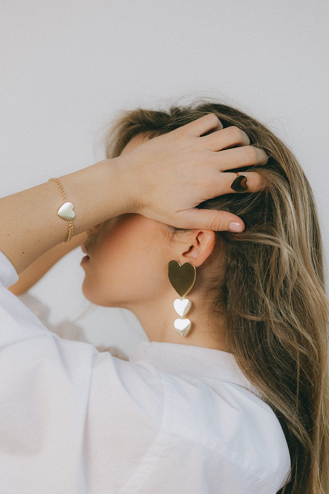 Silver-plated heart bracelet MONSIEUR SIMONE Silver