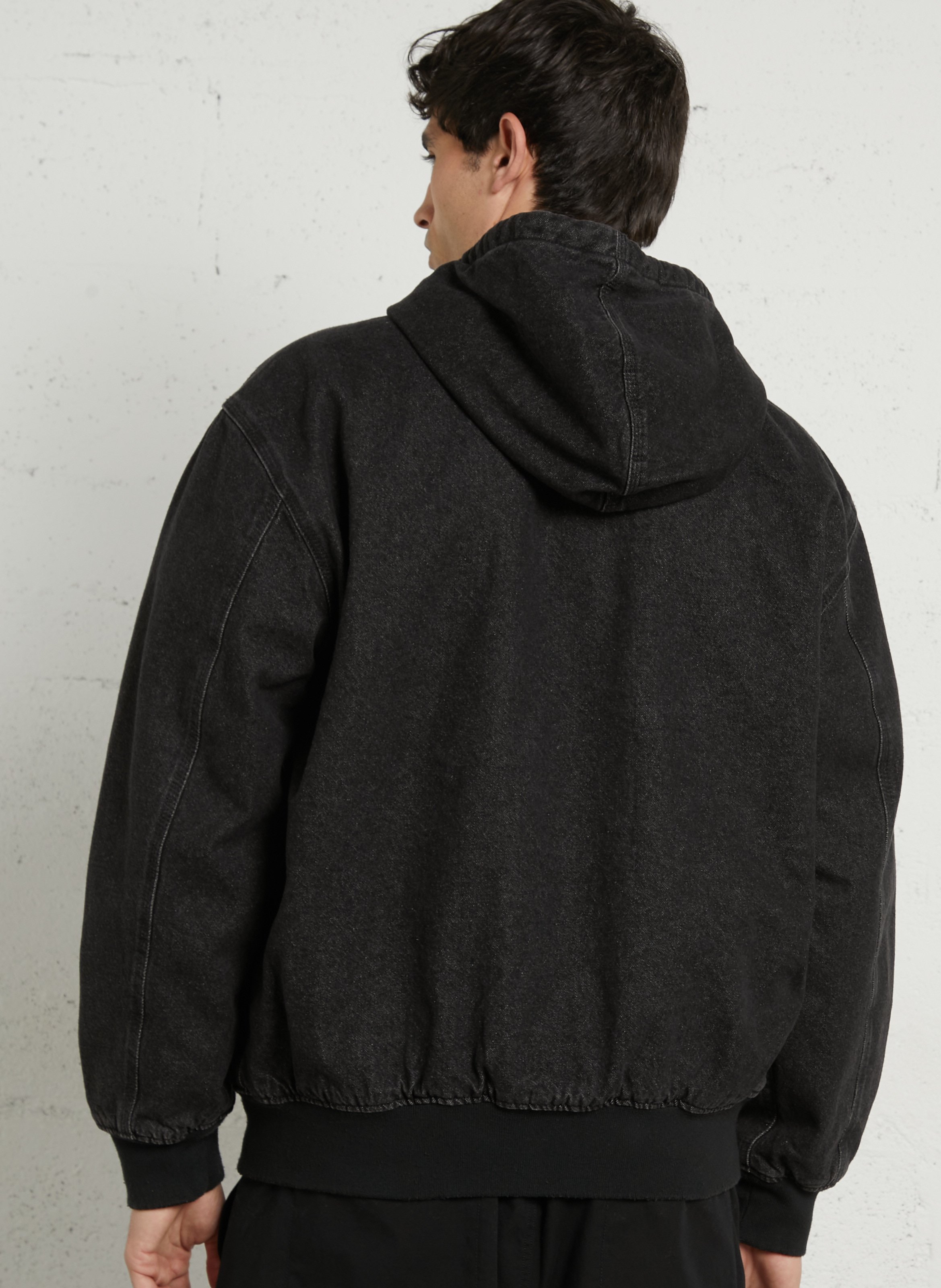 Blouson en denim à capuche DICKIES Schwarz