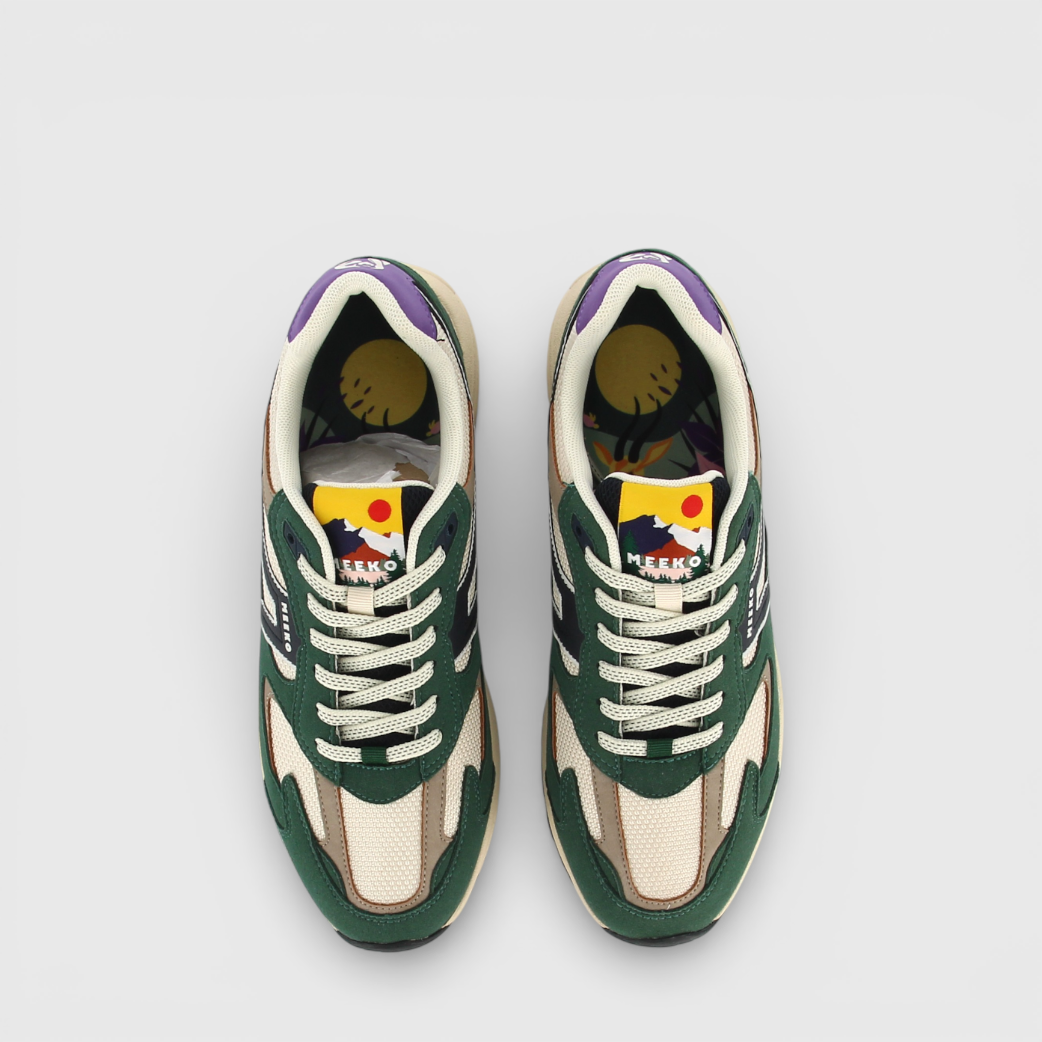 Baskets techniques et durables MEEKO Vert