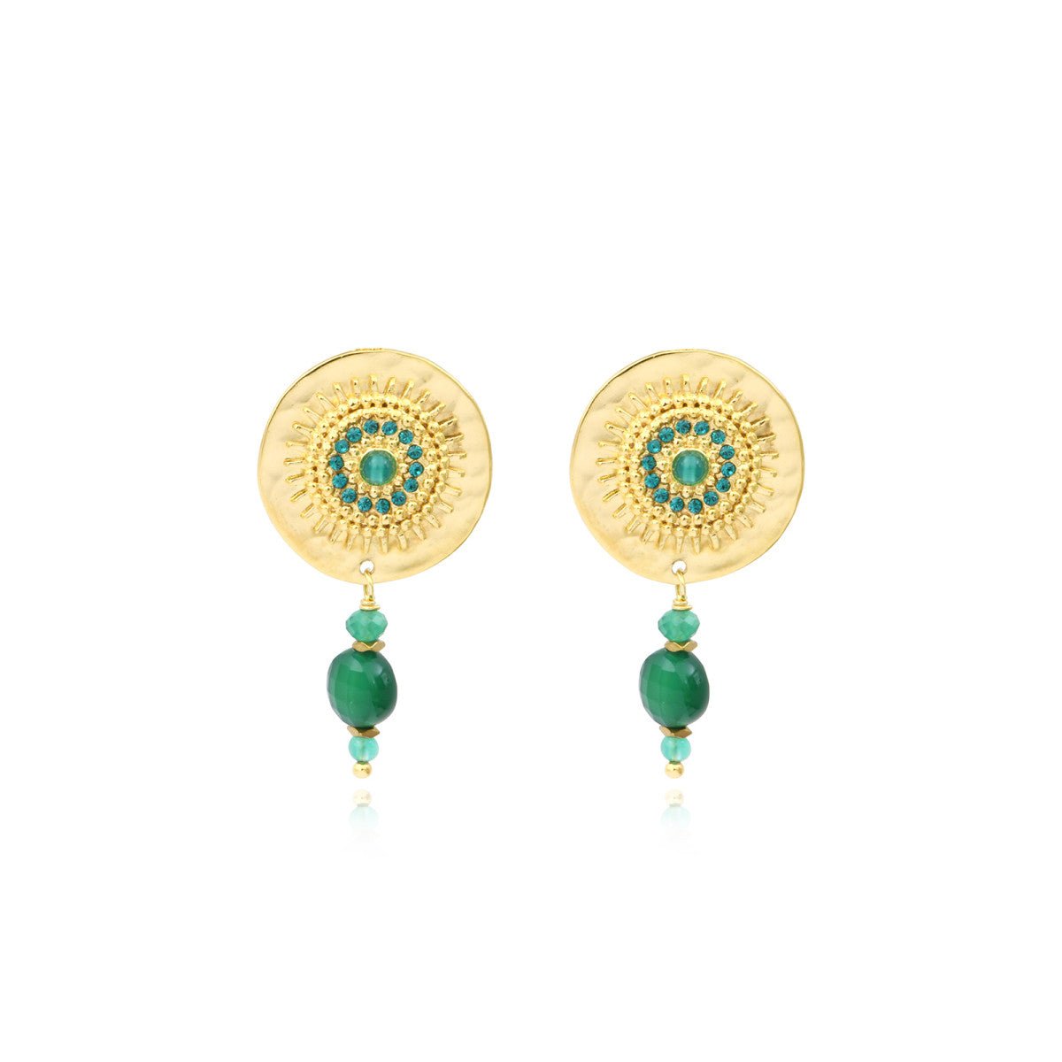 Fine gold-plated earrings SATELLITE PARIS