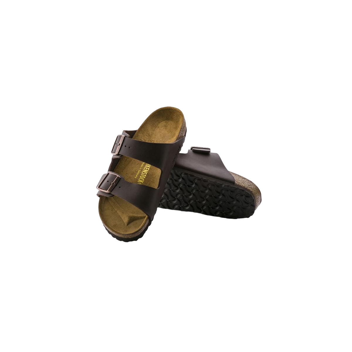 Faux leather sandals BIRKENSTOCK Brown