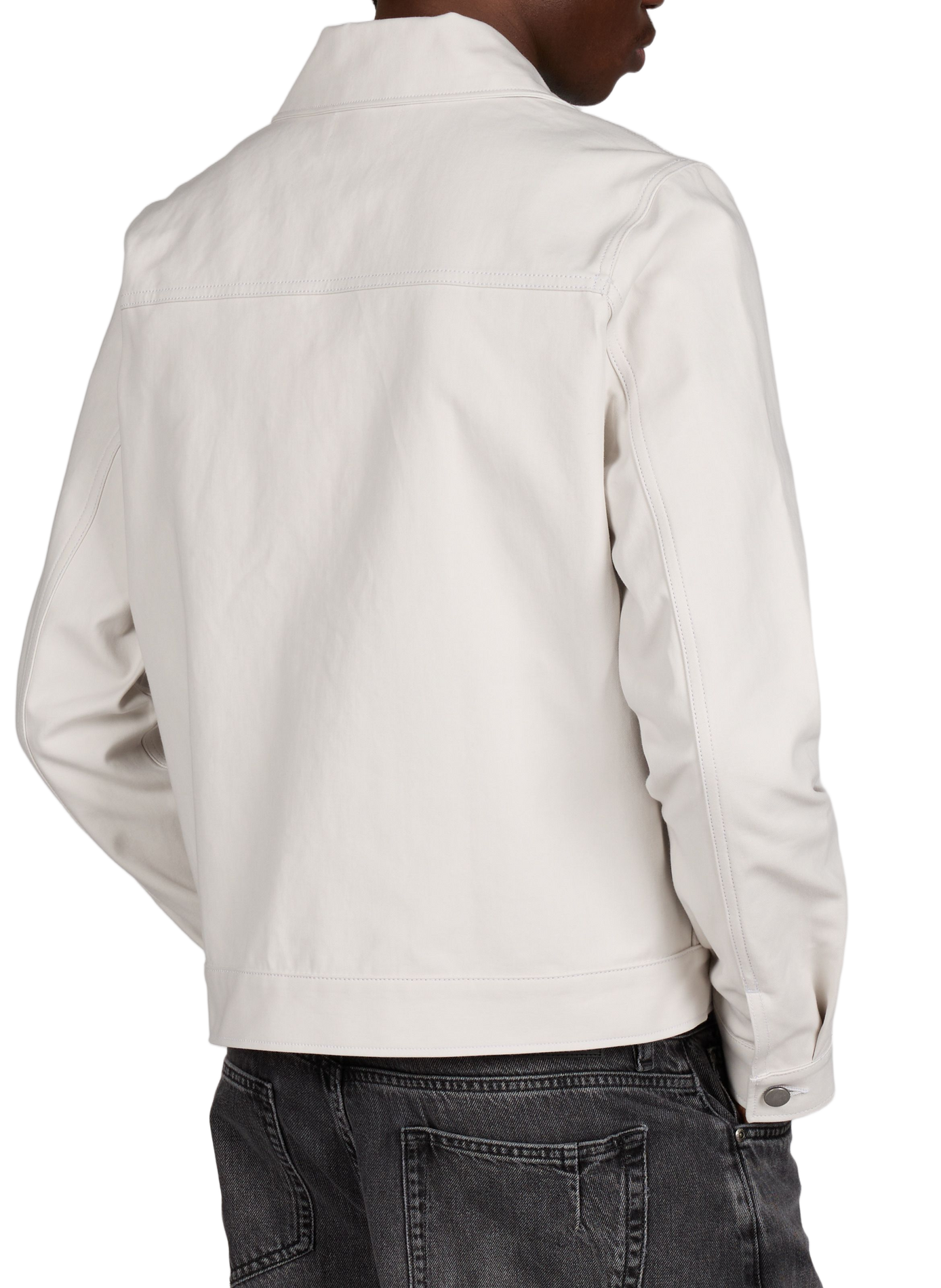 Blouson droit en coton SAISON 1865 Beige