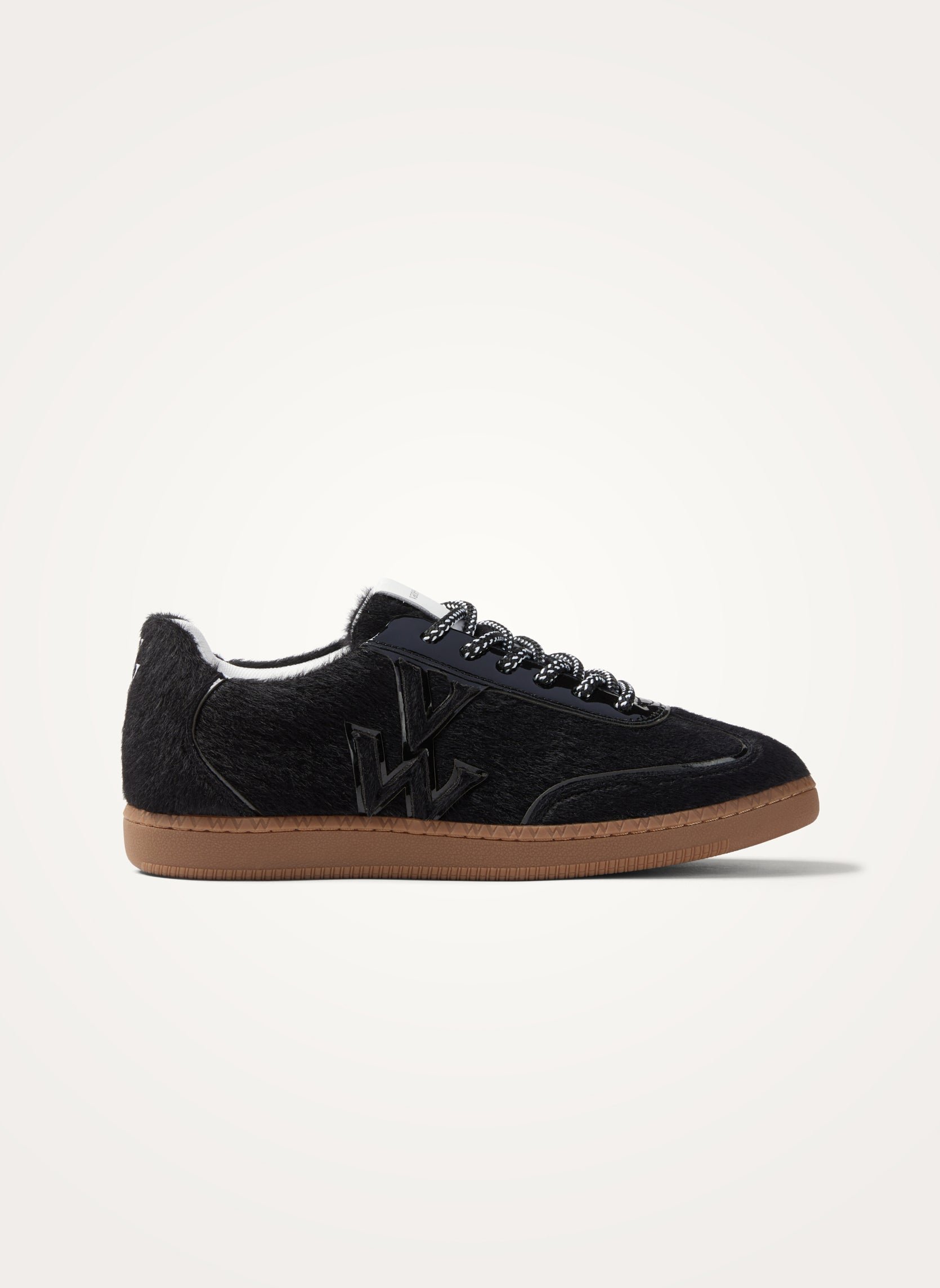 Sneakers with monogram on retro sole VANESSA WU Black