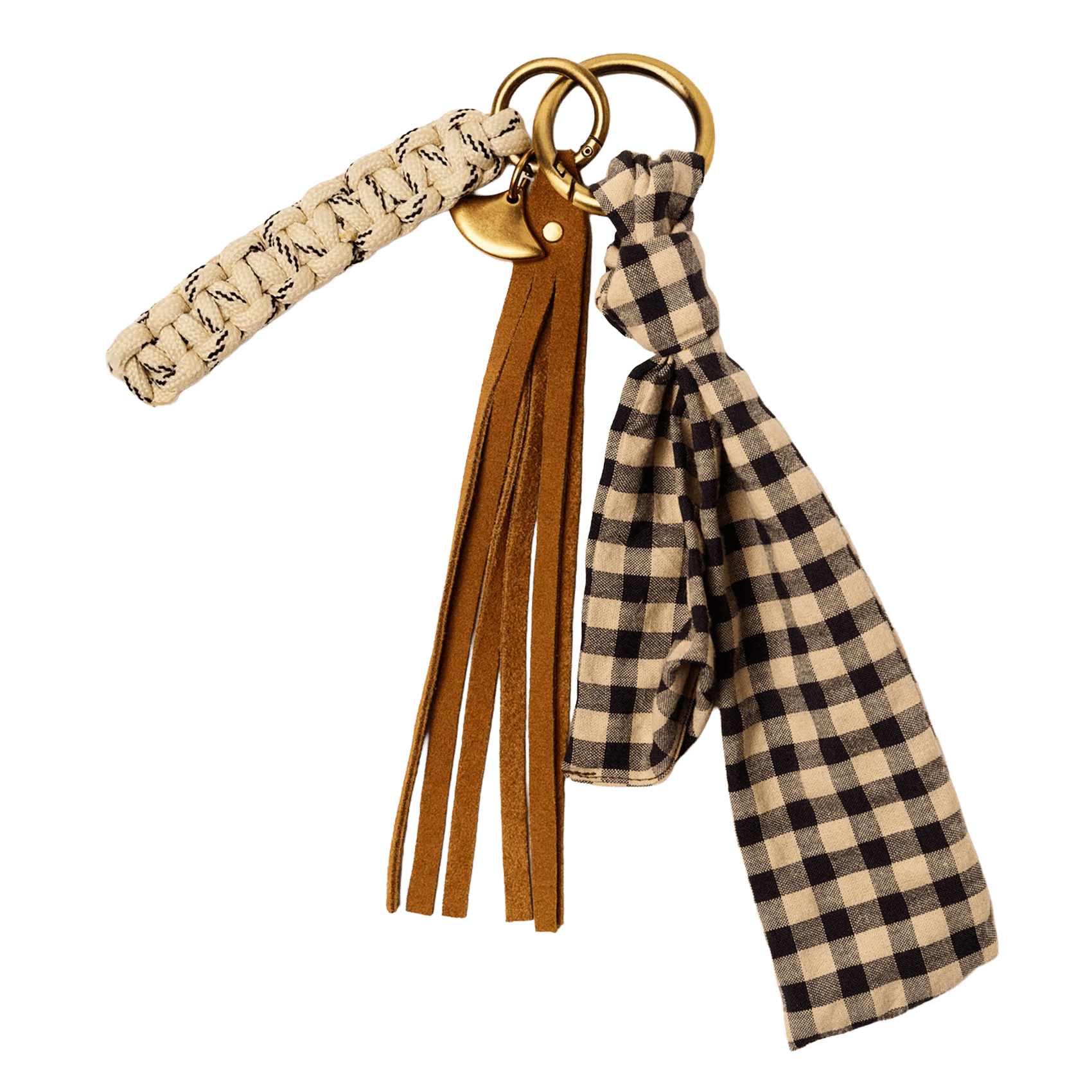Mixed leather grigri SESSUN Beige