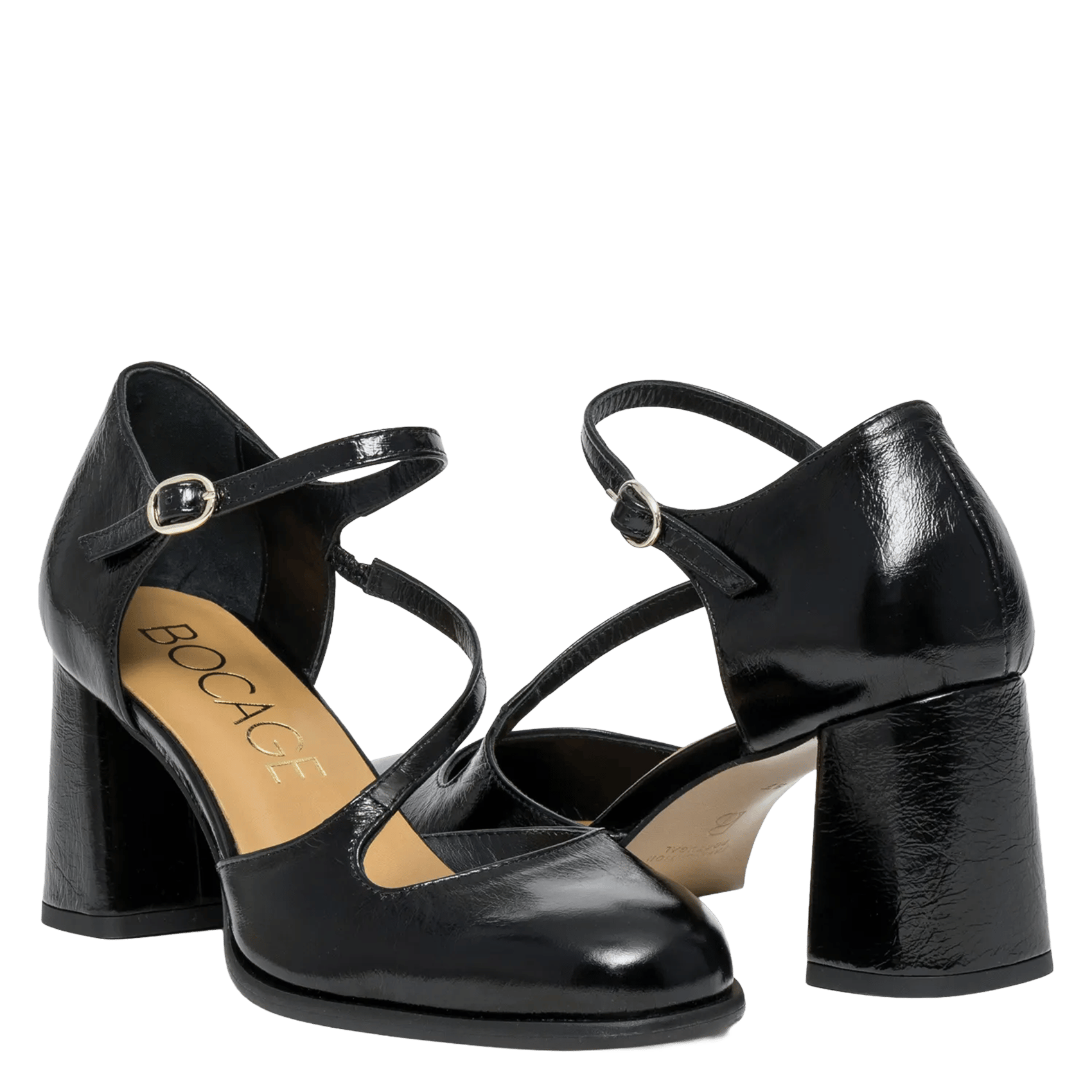 Escarpins en cuir BOCAGE Noir