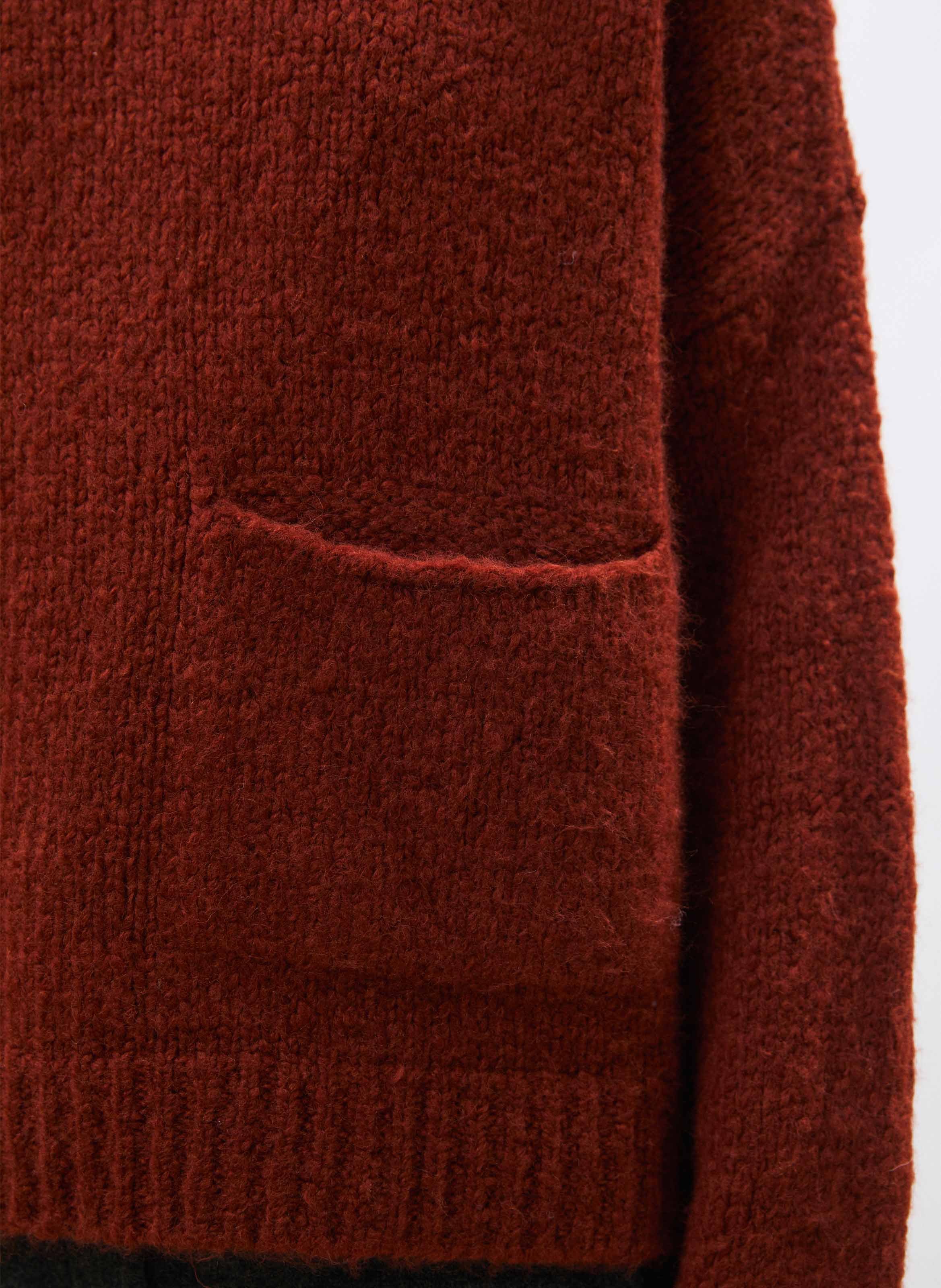 High-neck wool-blend sweater HUMILITY Orange