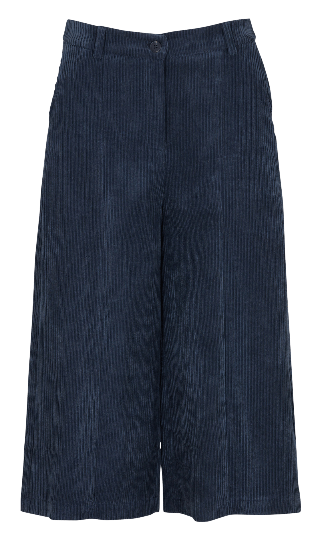 Langer Cord-Bermuda  Bleu acier