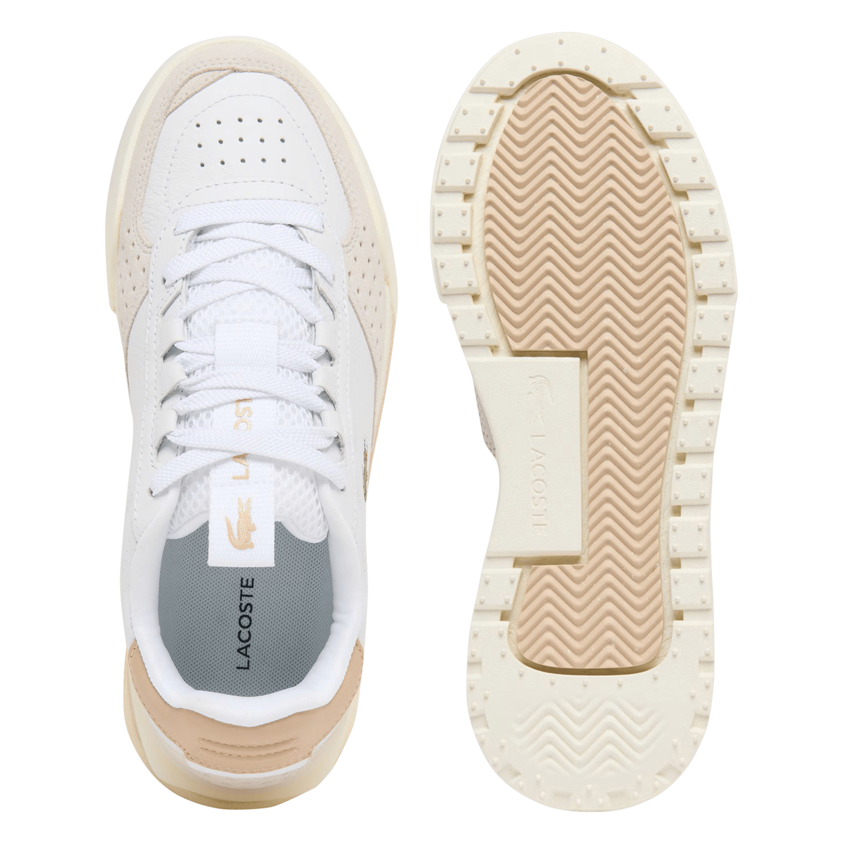 Low-top leather trainers LACOSTE White